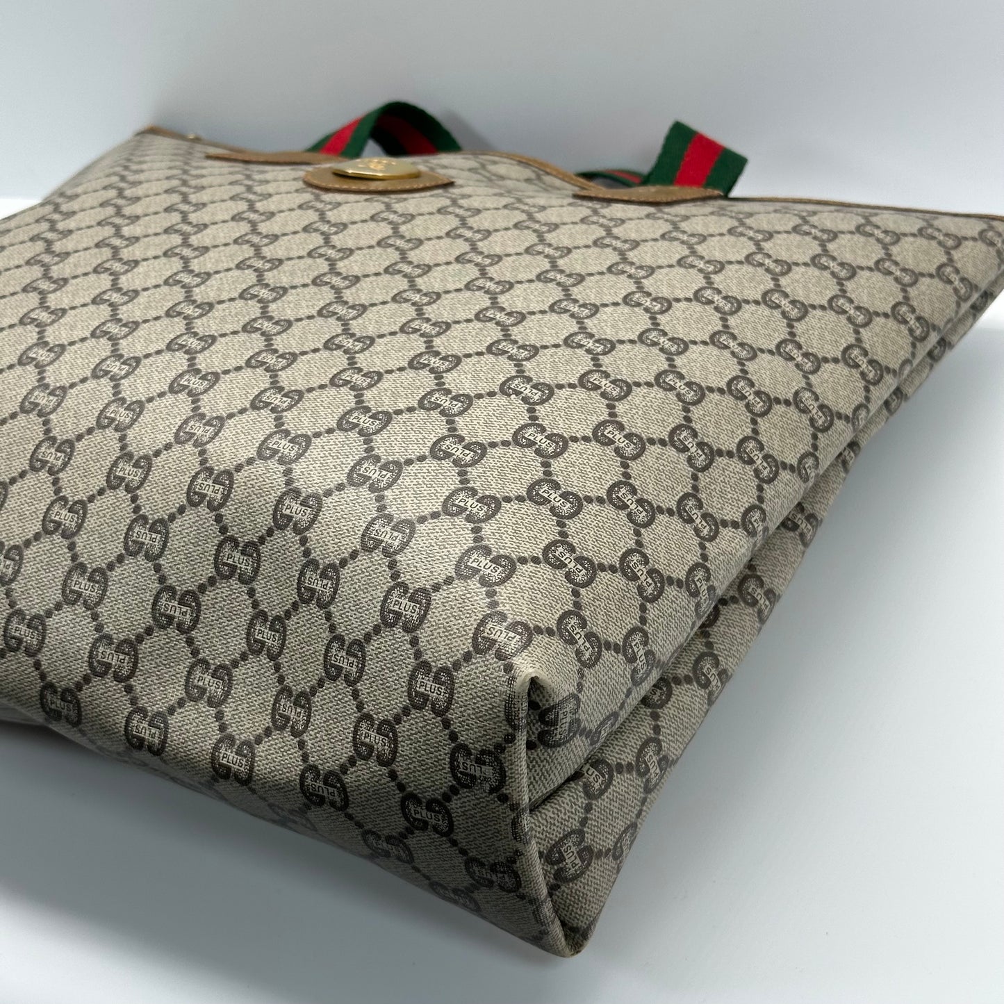 Authentic GUCCI GG Brown Travel Tote