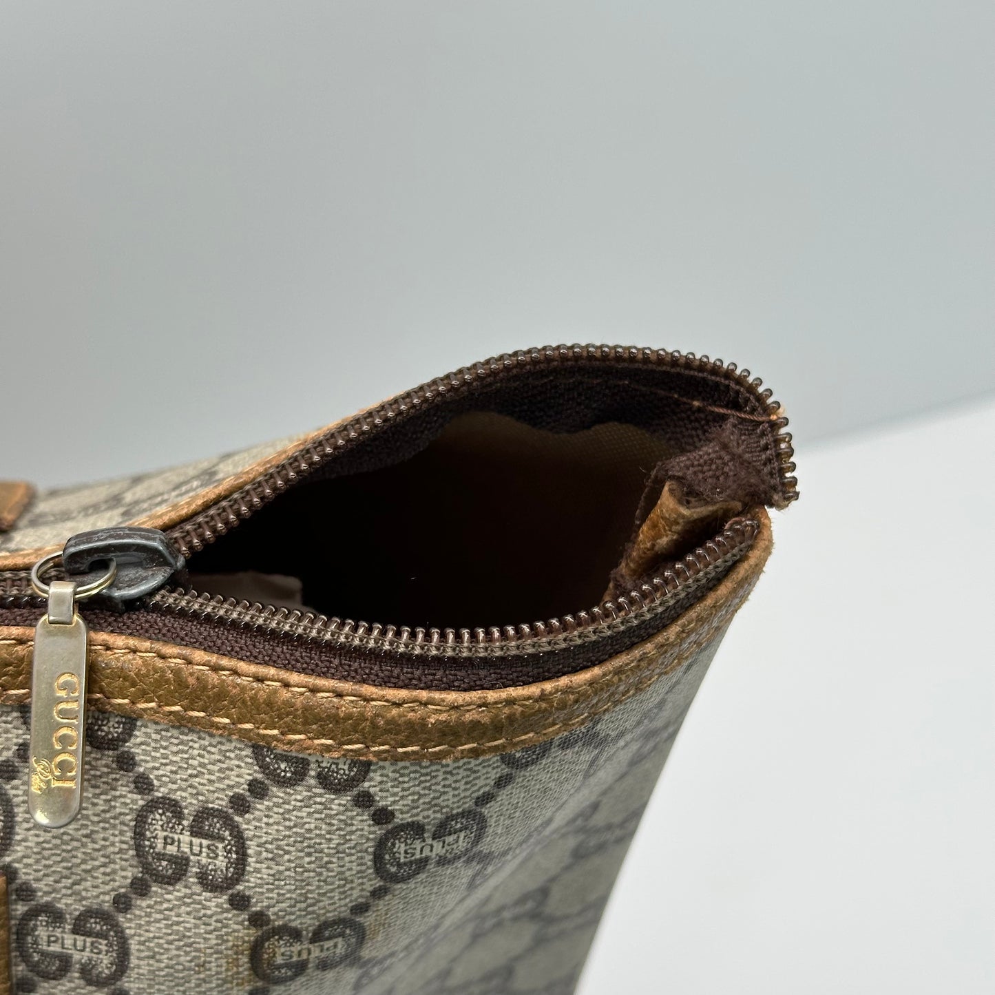 Authentic GUCCI GG Brown Travel Tote