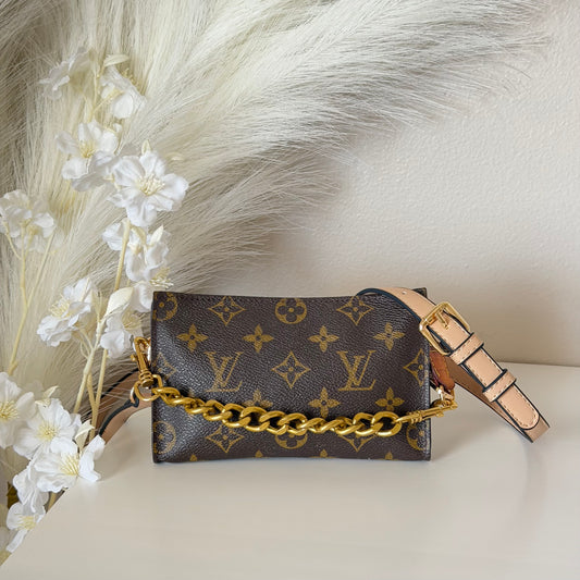 Authentic Louis Vuitton Monogram Bucket Pouch Crossbody