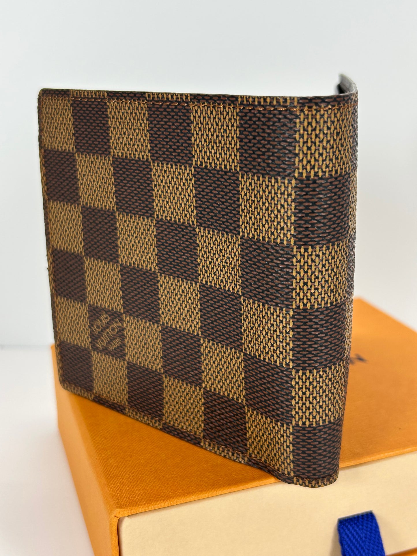 Authentic Louis Vuitton Damier Ebene Men's Bifold Wallet