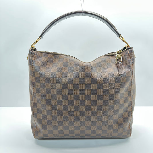 Authentic 2015 Louis Vuitton Damier Ebene Portobello PM Hobo Bag