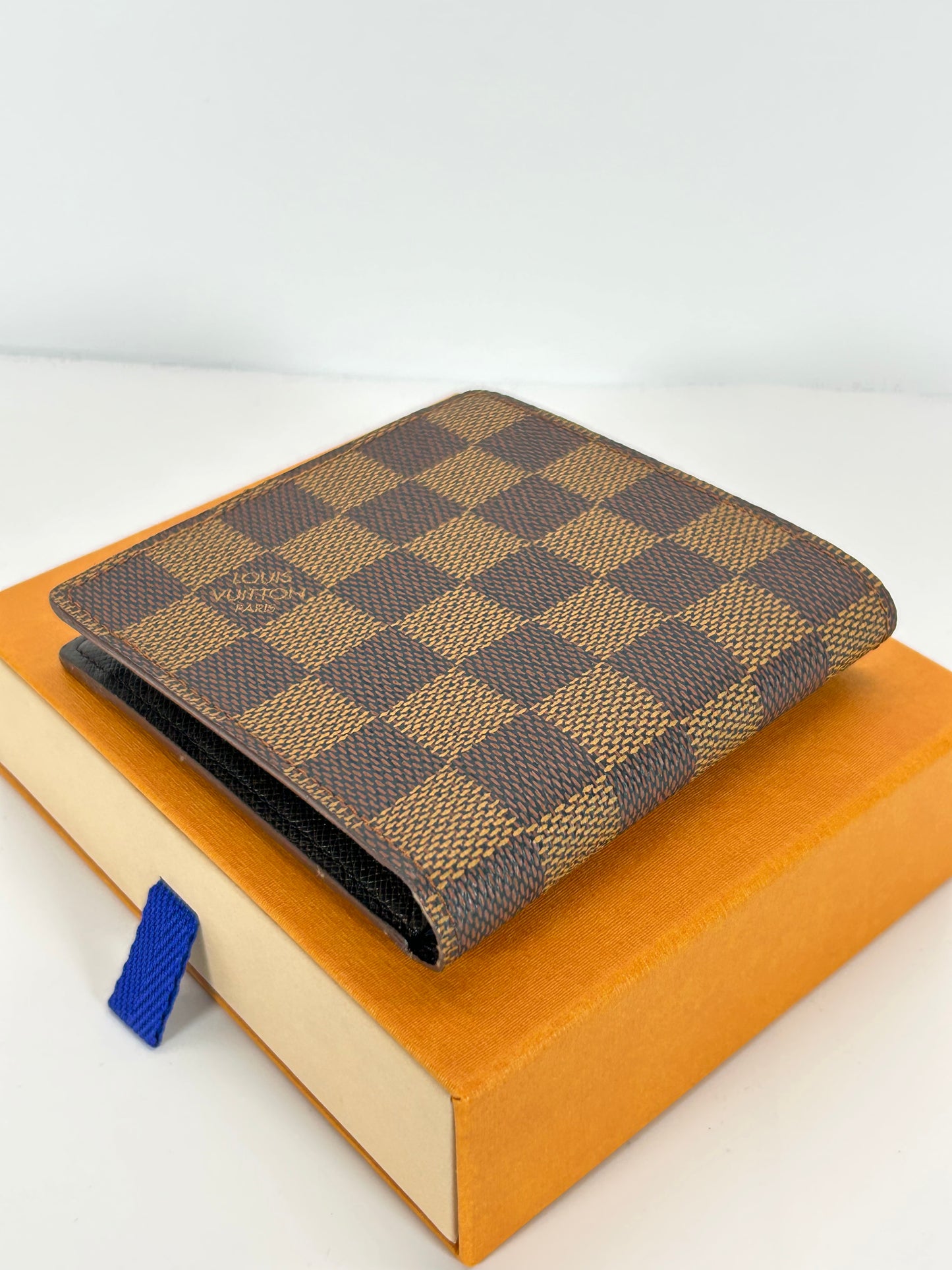 Authentic Louis Vuitton Damier Ebene Men's Bifold Wallet