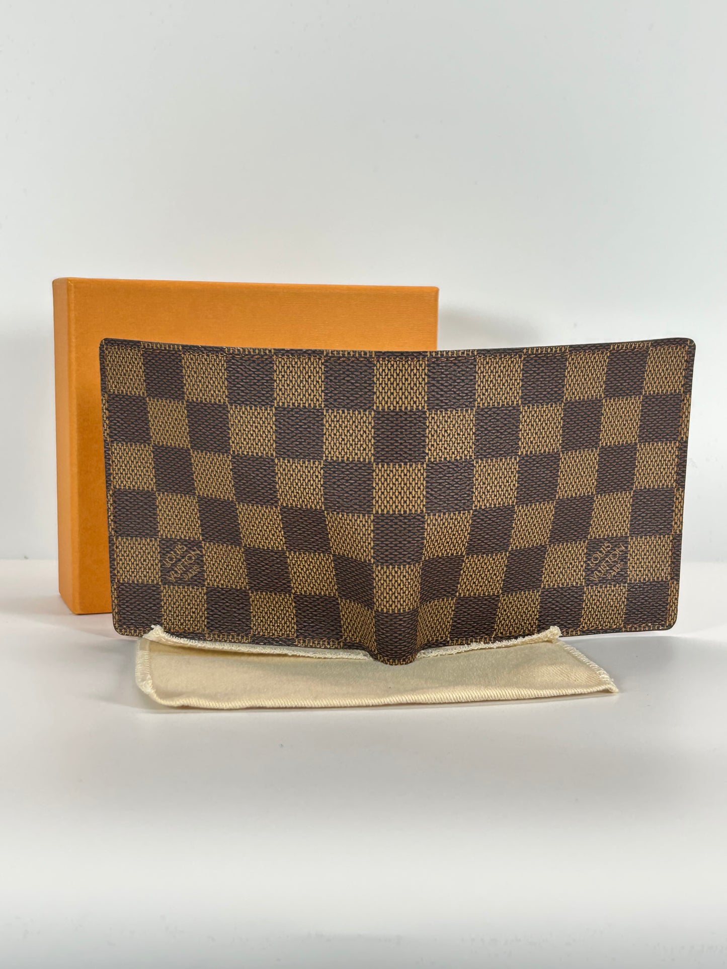 Authentic Louis Vuitton Damier Ebene Men's Bifold Wallet