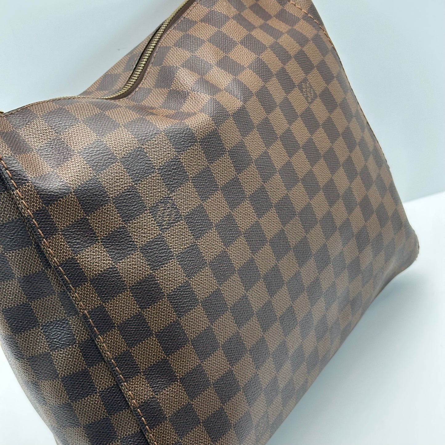 Authentic 2015 Louis Vuitton Damier Ebene Portobello PM Hobo Bag