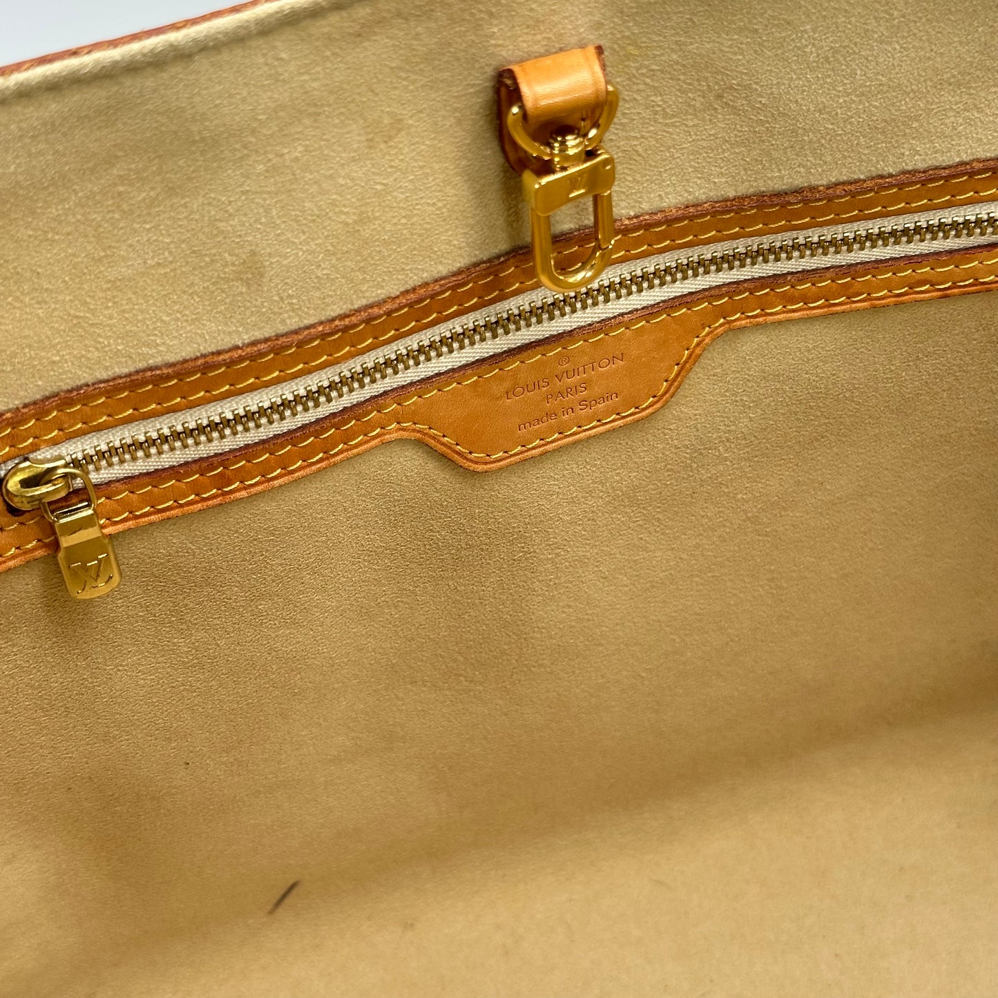 Authentic Louis Vuitton Damier Azur Hampstead PM Shoulder Bag