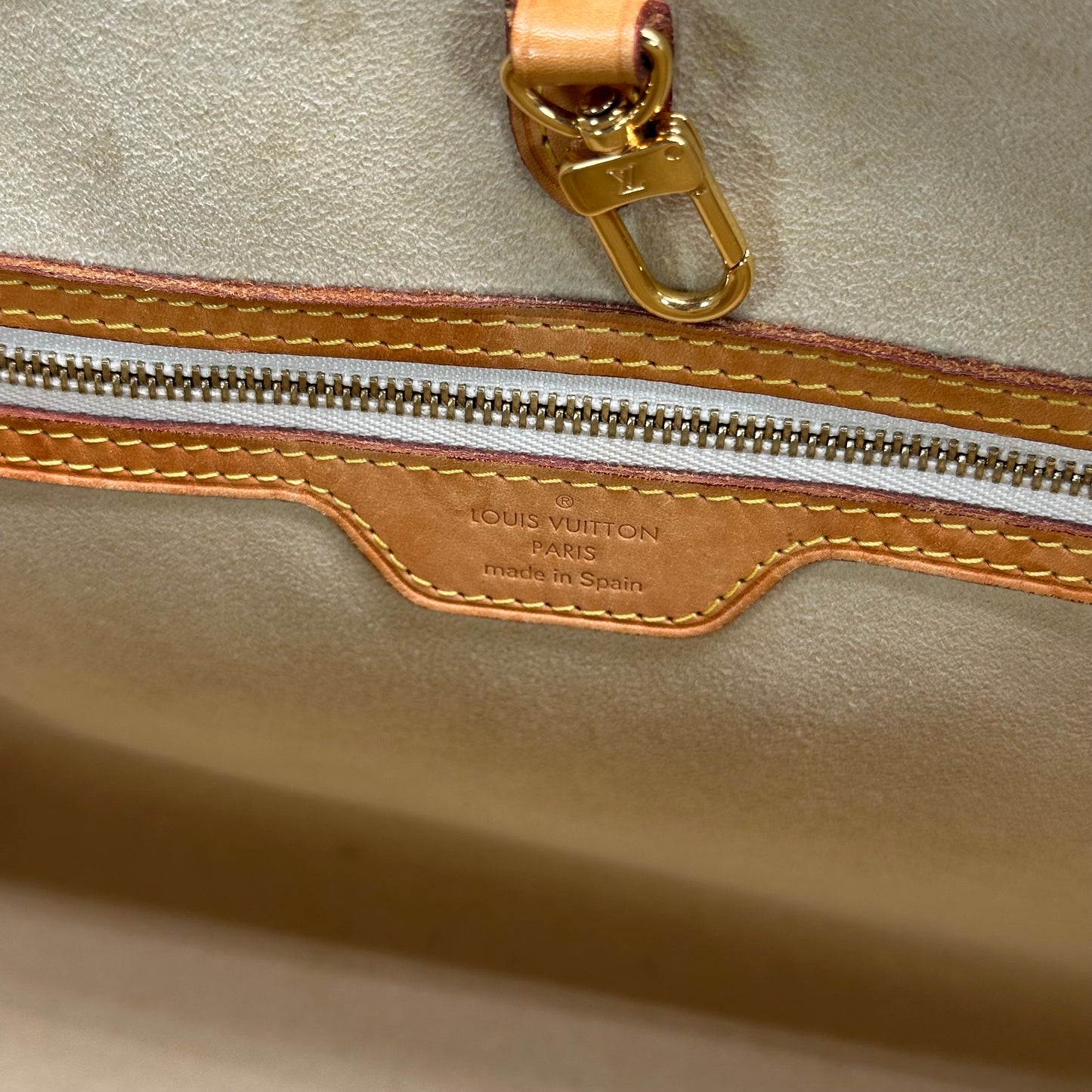 Authentic Louis Vuitton Damier Azur Hampstead PM Shoulder Bag