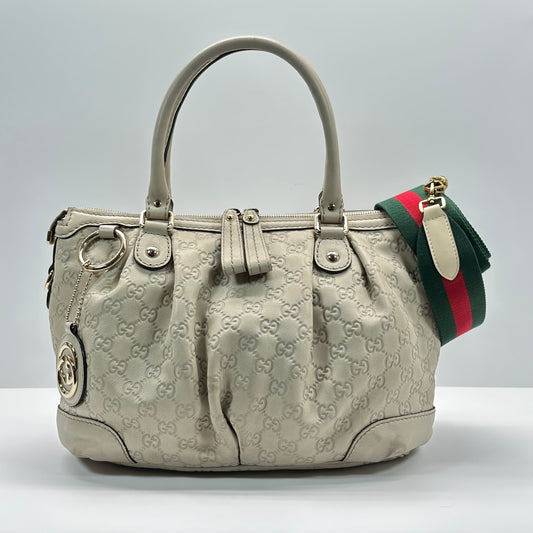 Authentic GUCCI Guccissima Medium Sukey Top Handle Bag