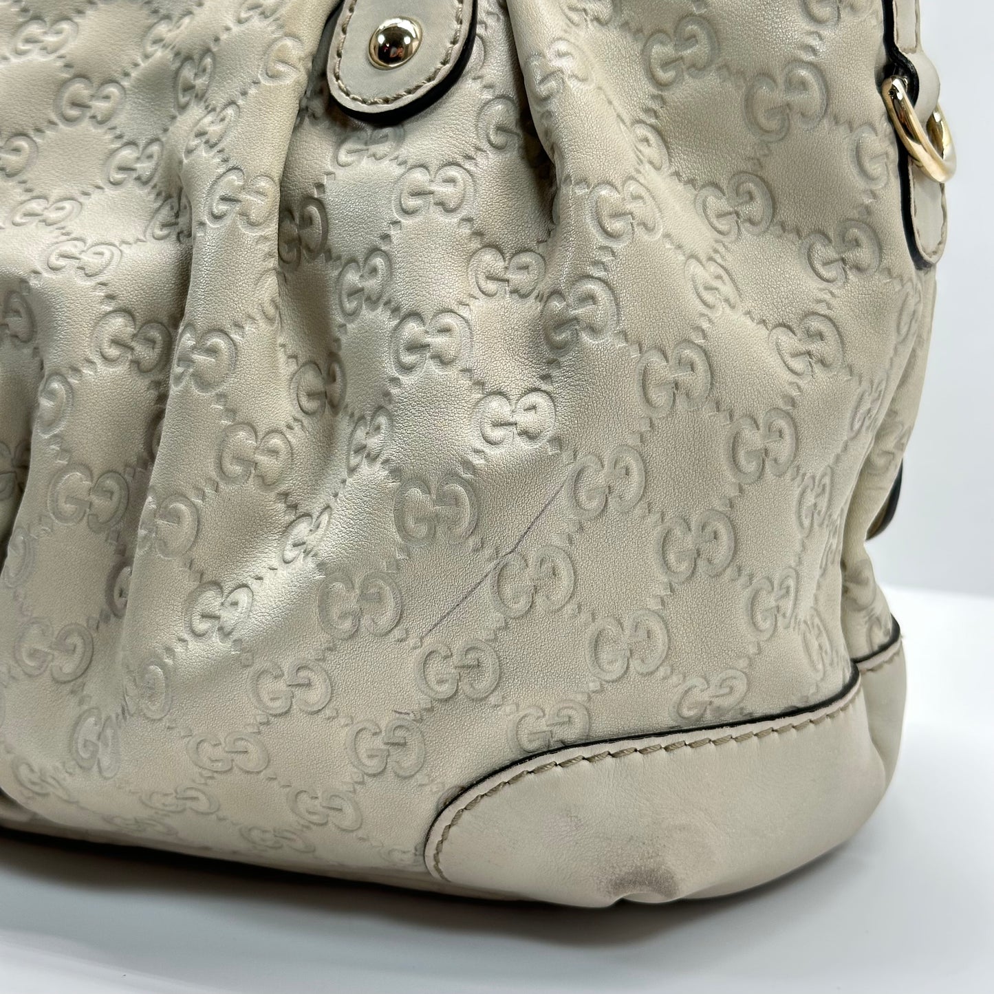 Authentic GUCCI Guccissima Medium Sukey Top Handle Bag