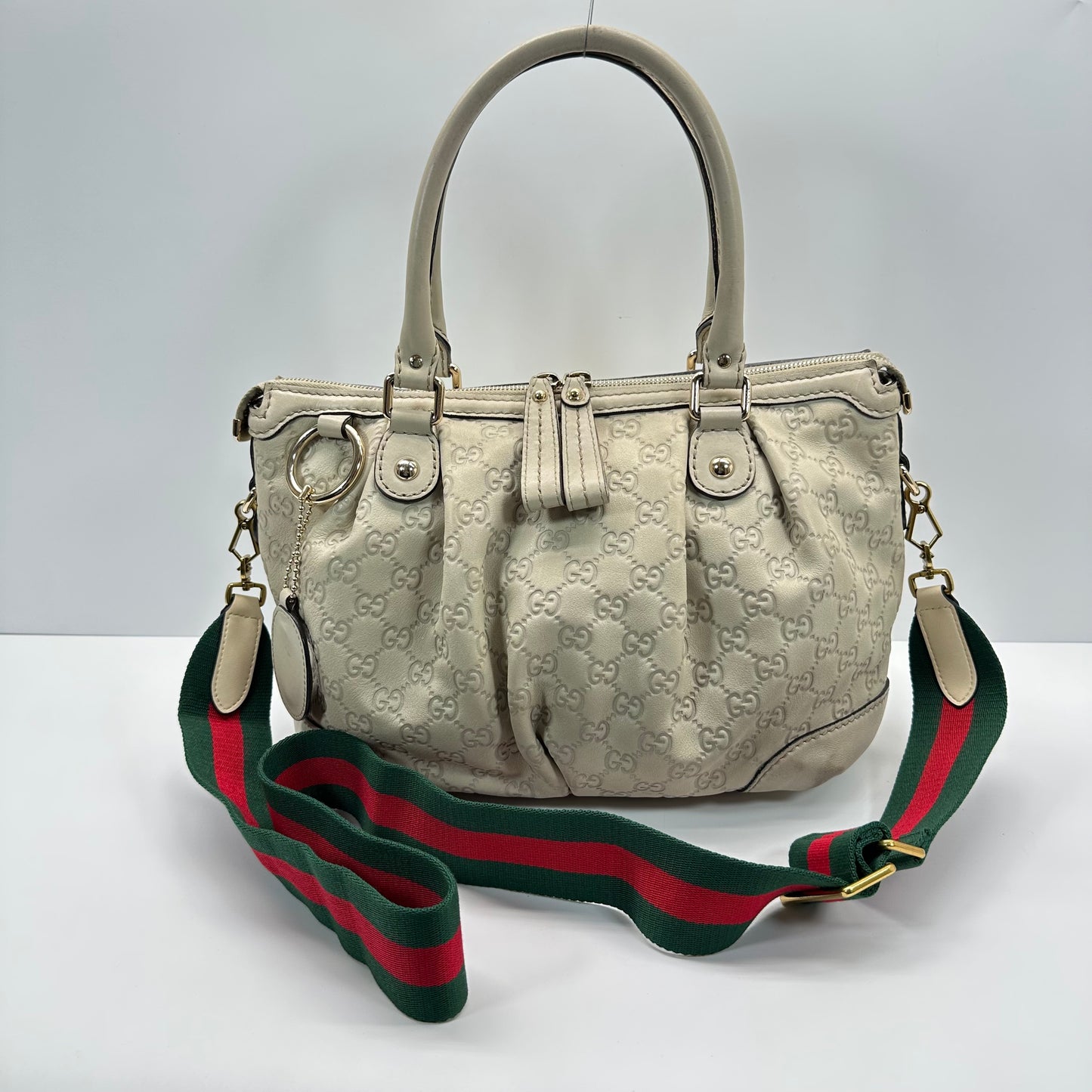 Authentic GUCCI Guccissima Medium Sukey Top Handle Bag