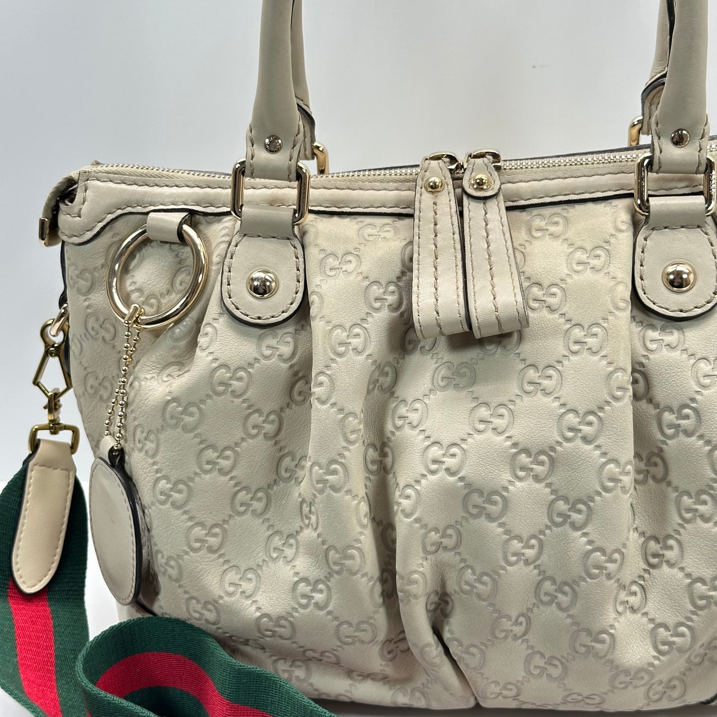 Authentic GUCCI Guccissima Medium Sukey Top Handle Bag