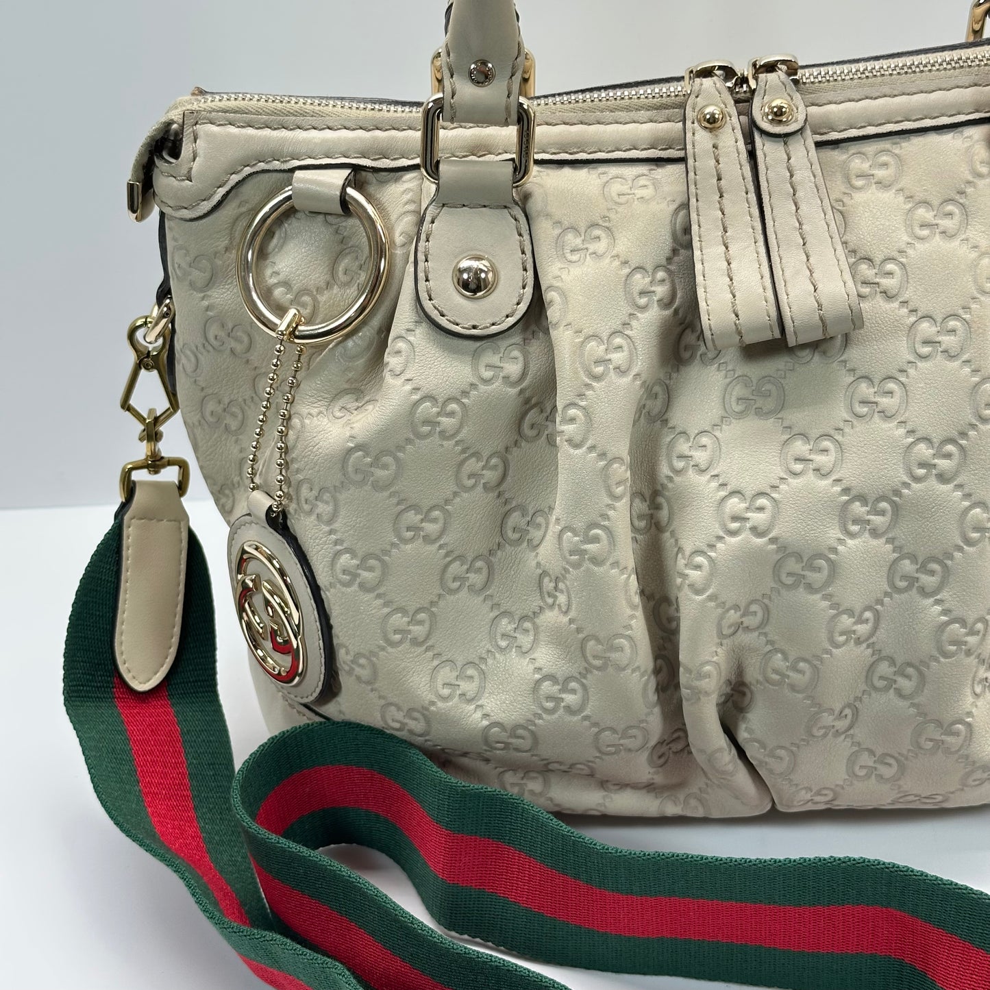 Authentic GUCCI Guccissima Medium Sukey Top Handle Bag