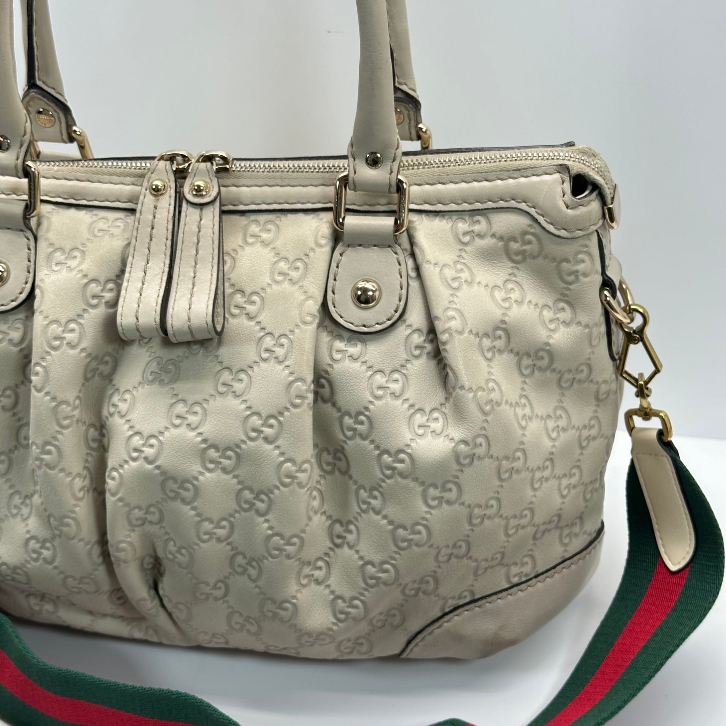 Authentic GUCCI Guccissima Medium Sukey Top Handle Bag