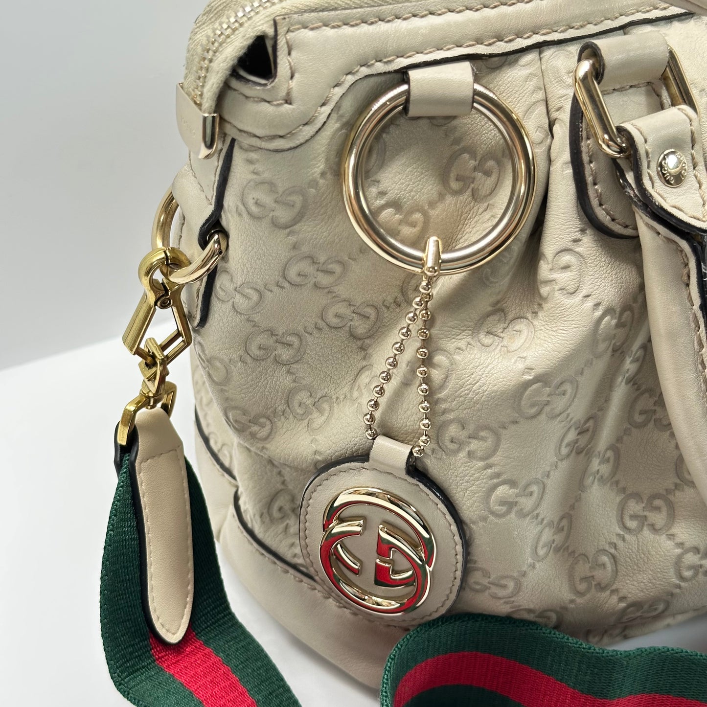 Authentic GUCCI Guccissima Medium Sukey Top Handle Bag