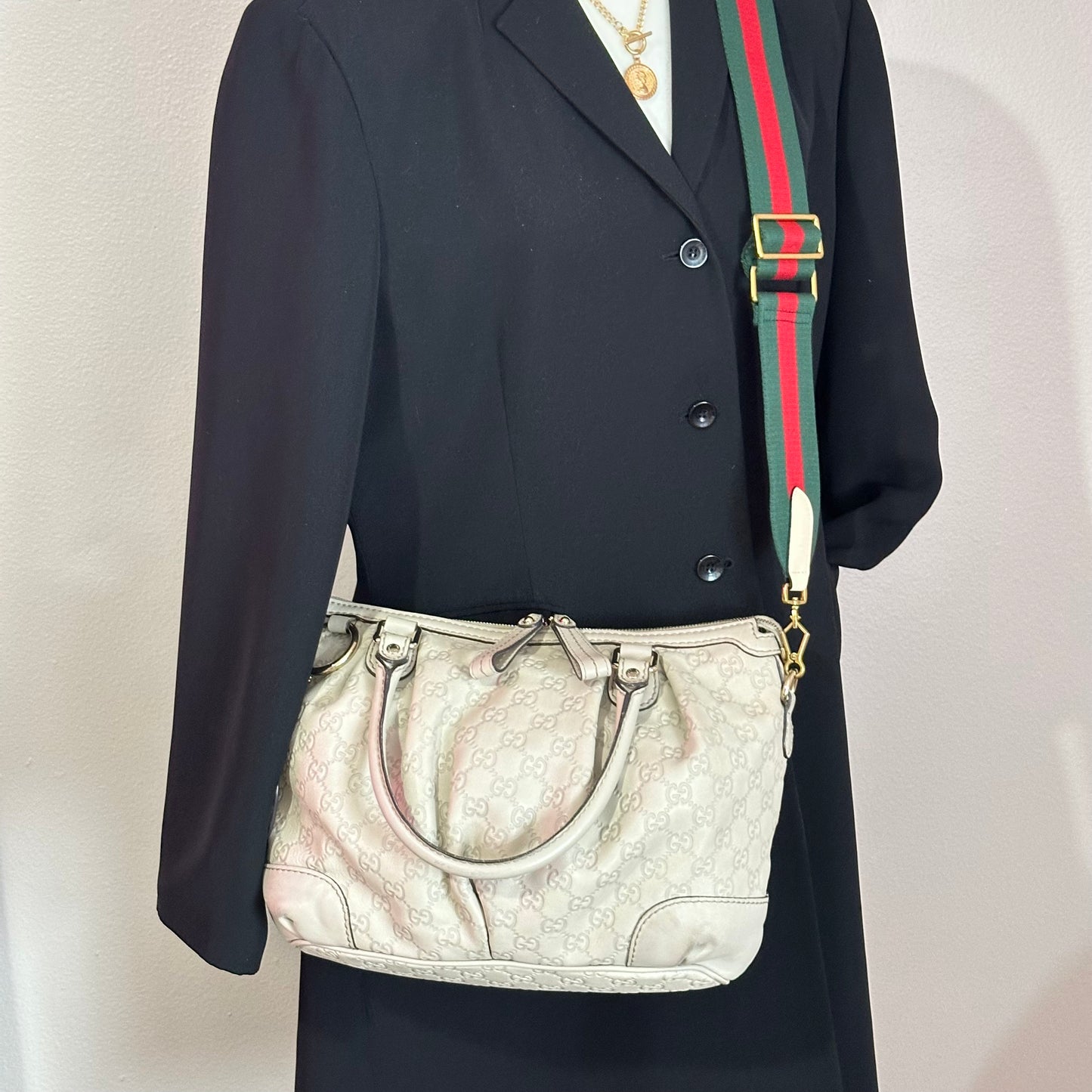 Authentic GUCCI Guccissima Medium Sukey Top Handle Bag