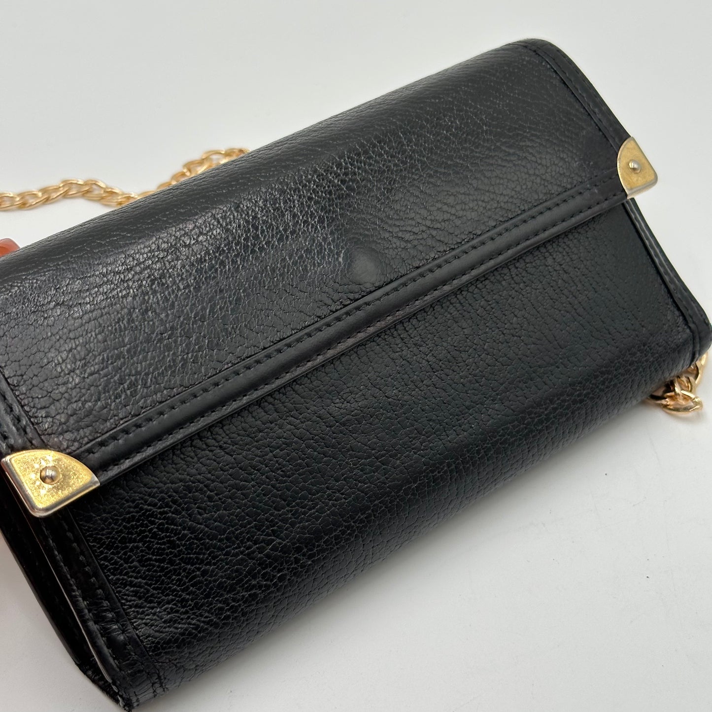 Authentic Louis Vuitton 2005 Suhali Black Trifold Wallet Crossbody