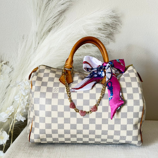Authentic Louis Vuitton 2007 Damier Azur Speedy 30