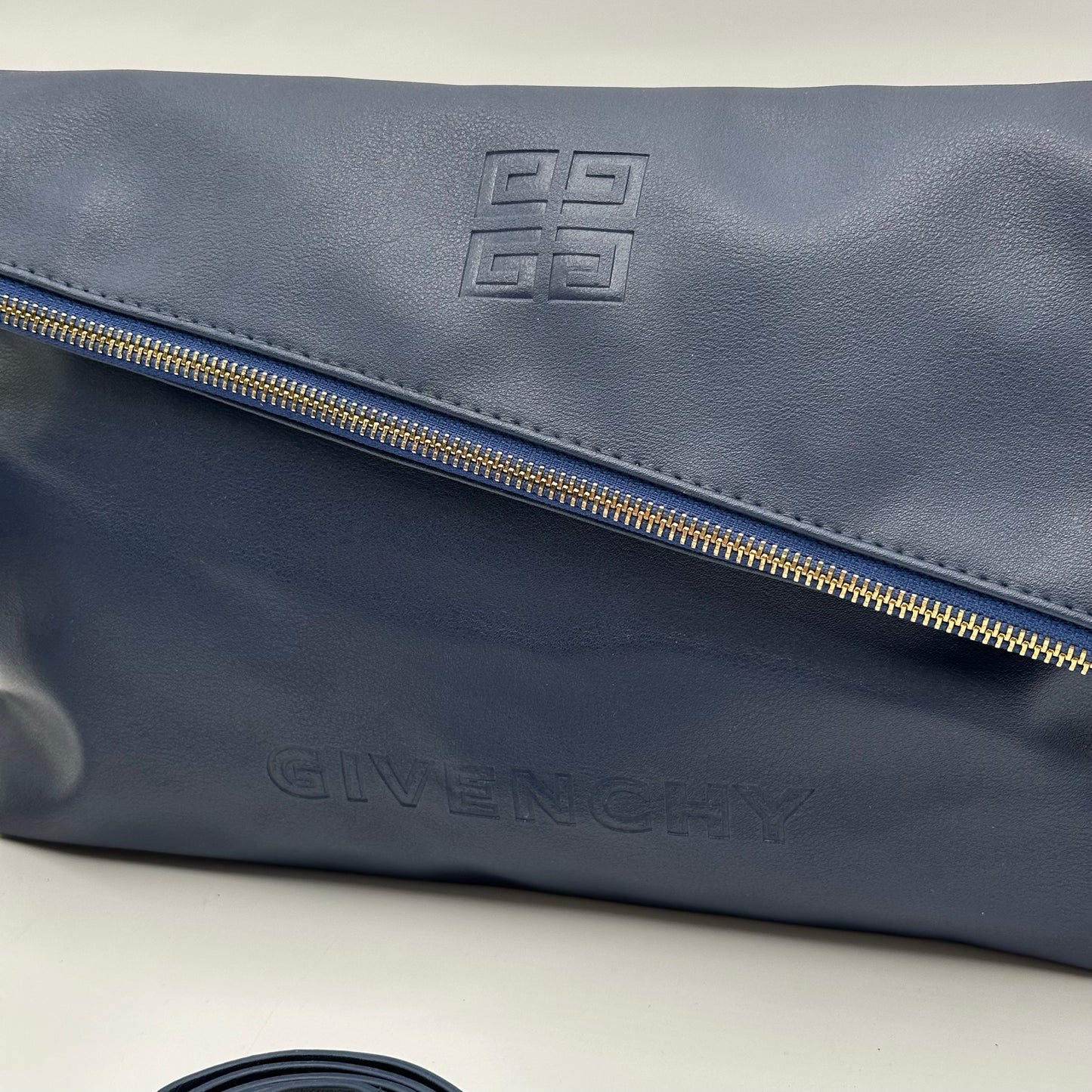 Authentic Givenchy Novelty Blue Clutch Crossbody