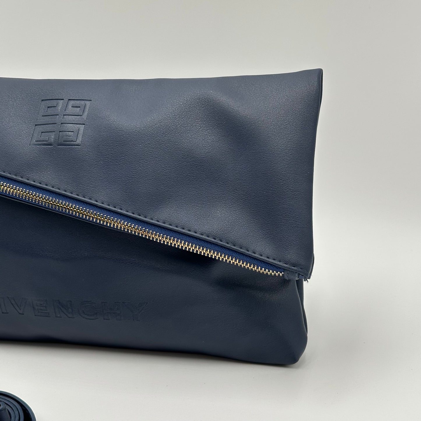 Authentic Givenchy Novelty Blue Clutch Crossbody