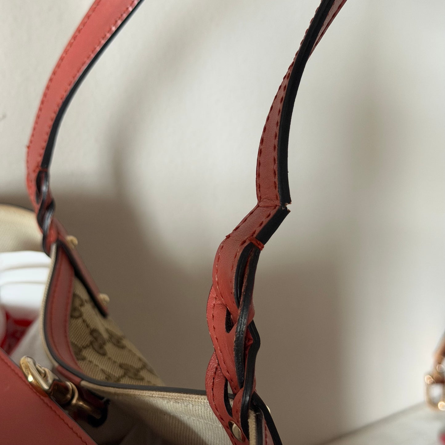 Authentic GUCCI GG Canvas Medium Craft Tote + Wristlet