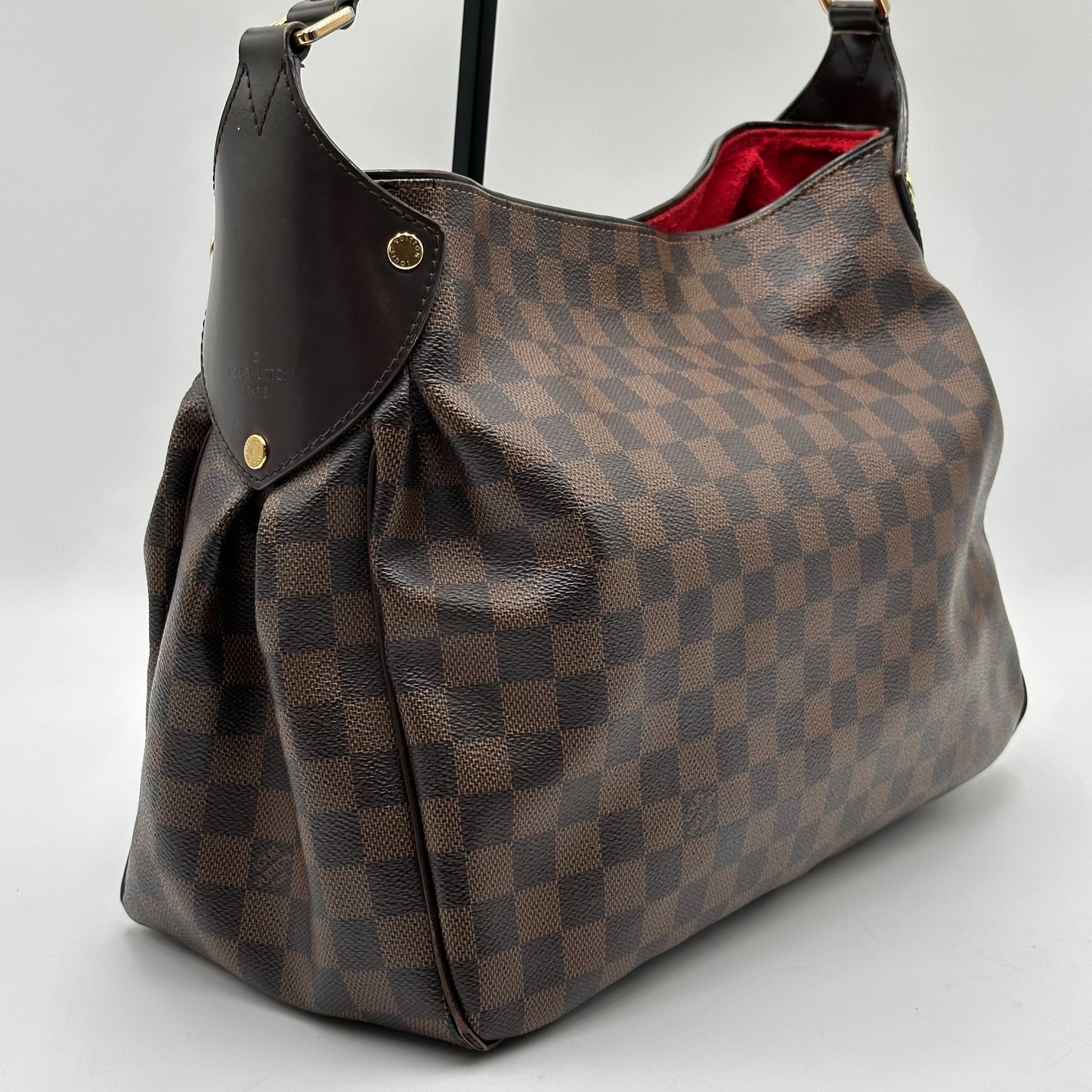 Authentic Louis Vuitton Damier Ebene Reggia Handbag Tote