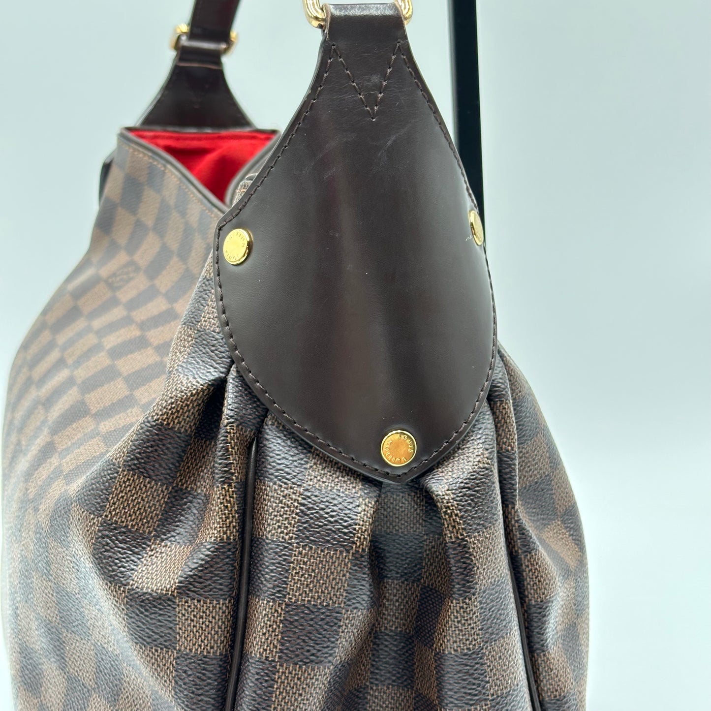 Authentic Louis Vuitton Damier Ebene Reggia Handbag Tote