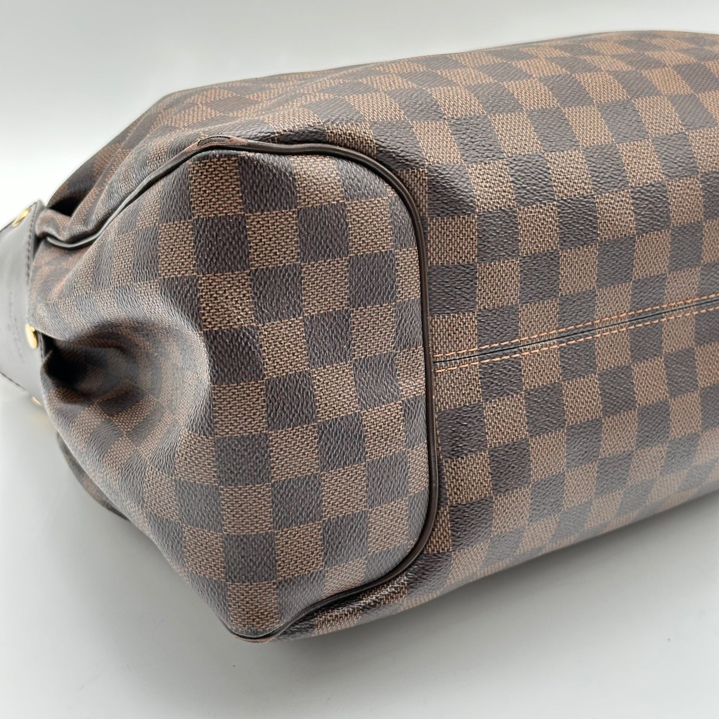 Authentic Louis Vuitton Damier Ebene Reggia Handbag Tote
