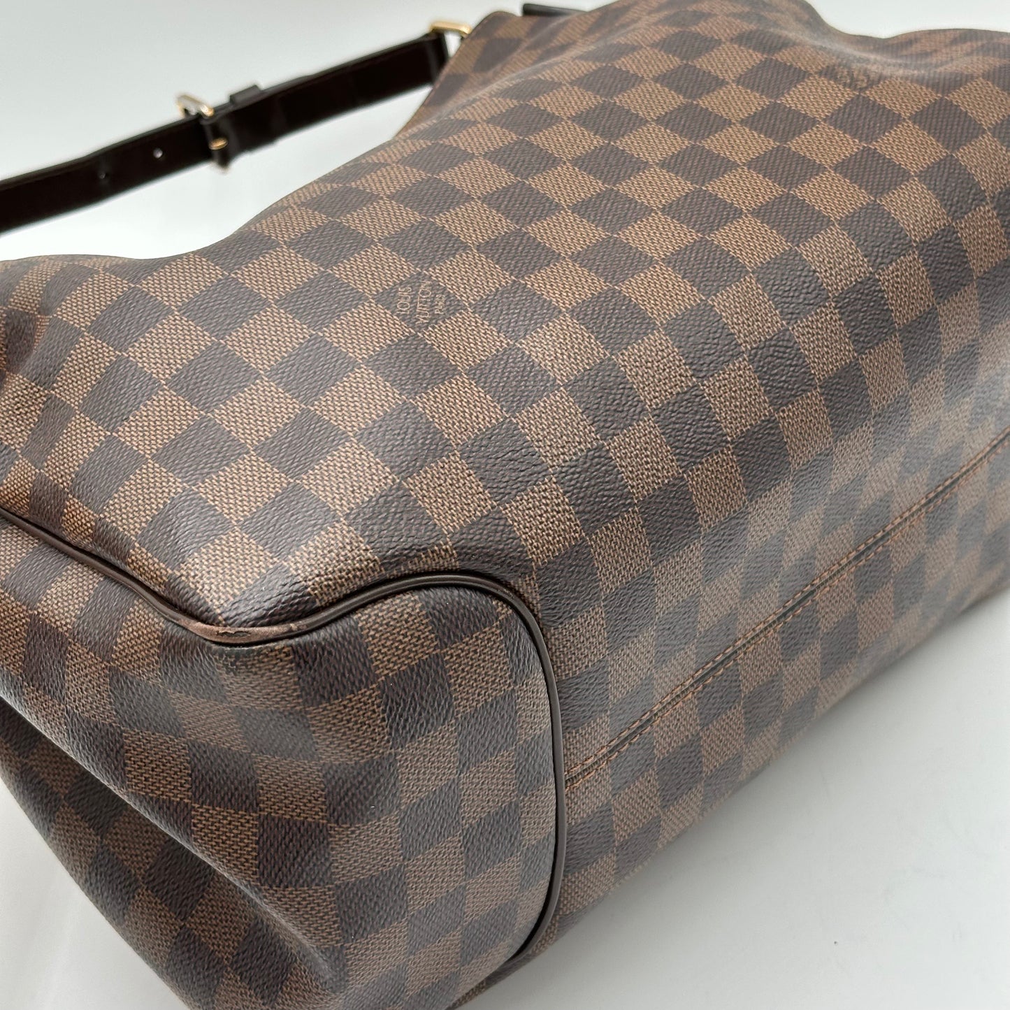Authentic Louis Vuitton Damier Ebene Reggia Handbag Tote