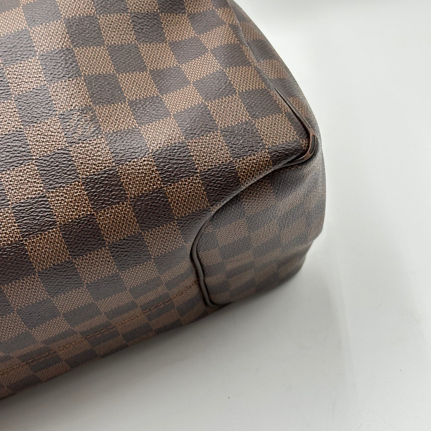 Authentic Louis Vuitton Damier Ebene Reggia Handbag Tote