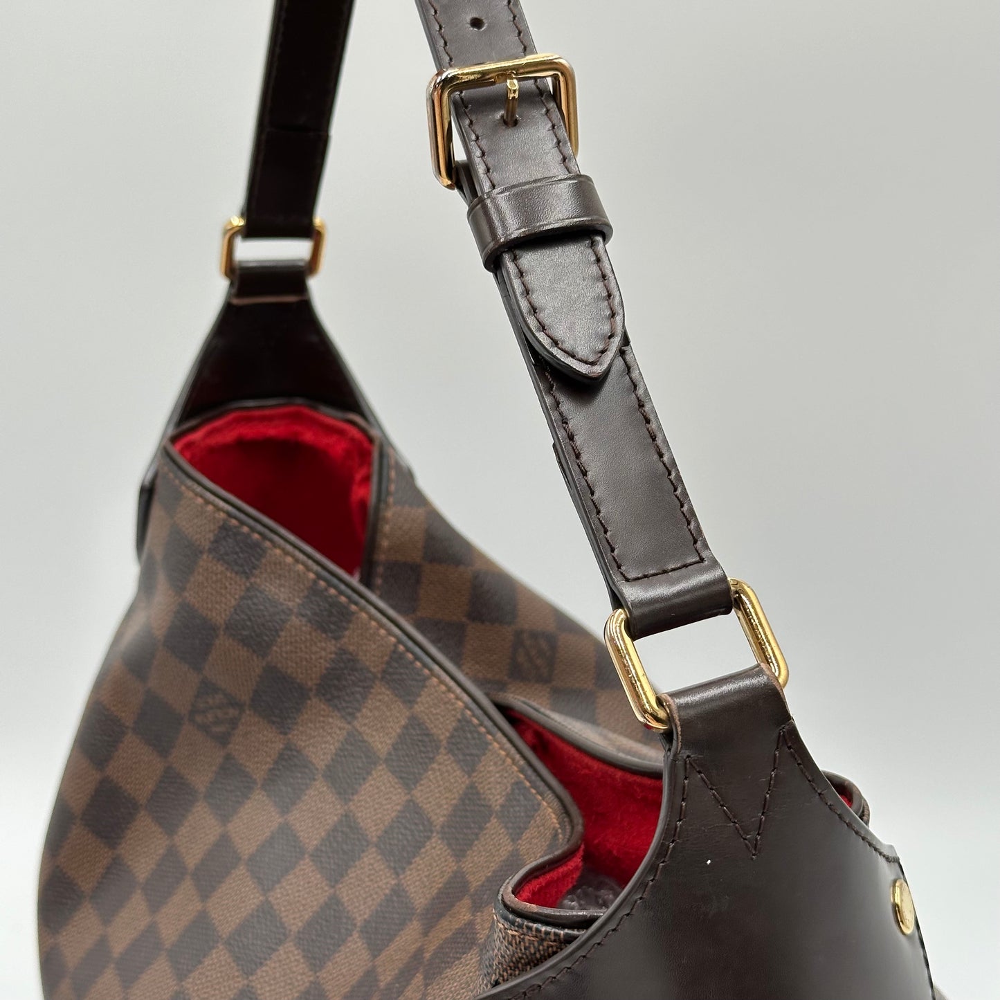 Authentic Louis Vuitton Damier Ebene Reggia Handbag Tote