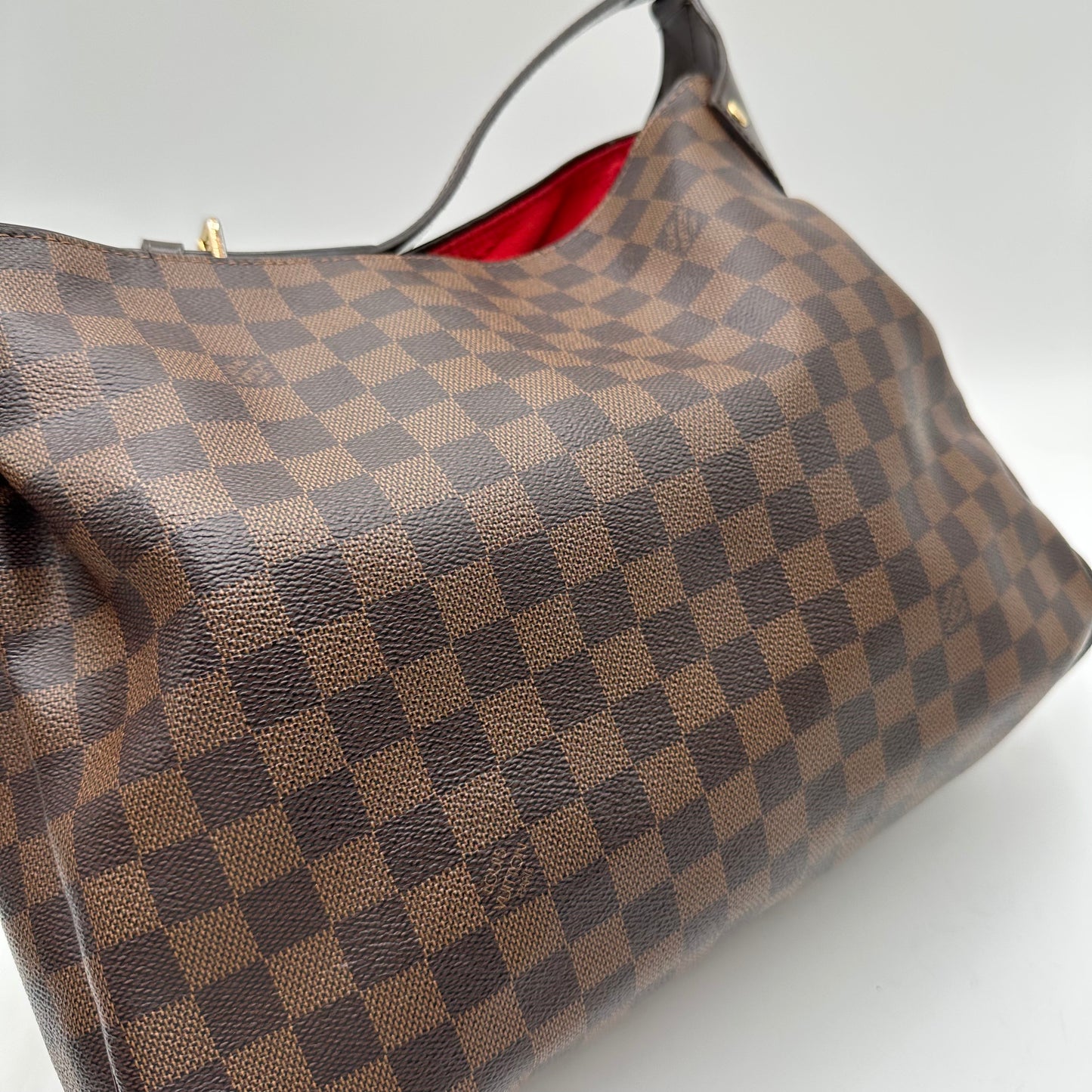 Authentic Louis Vuitton Damier Ebene Reggia Handbag Tote