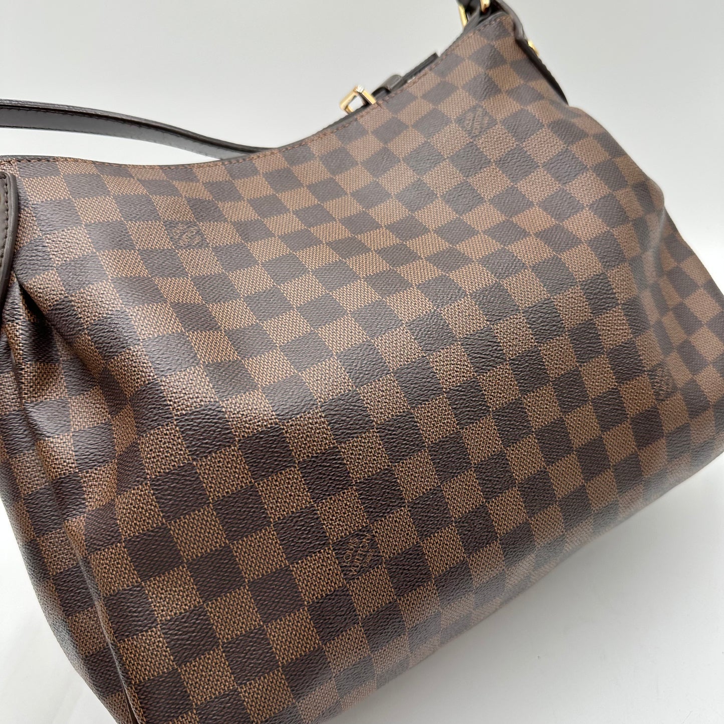 Authentic Louis Vuitton Damier Ebene Reggia Handbag Tote