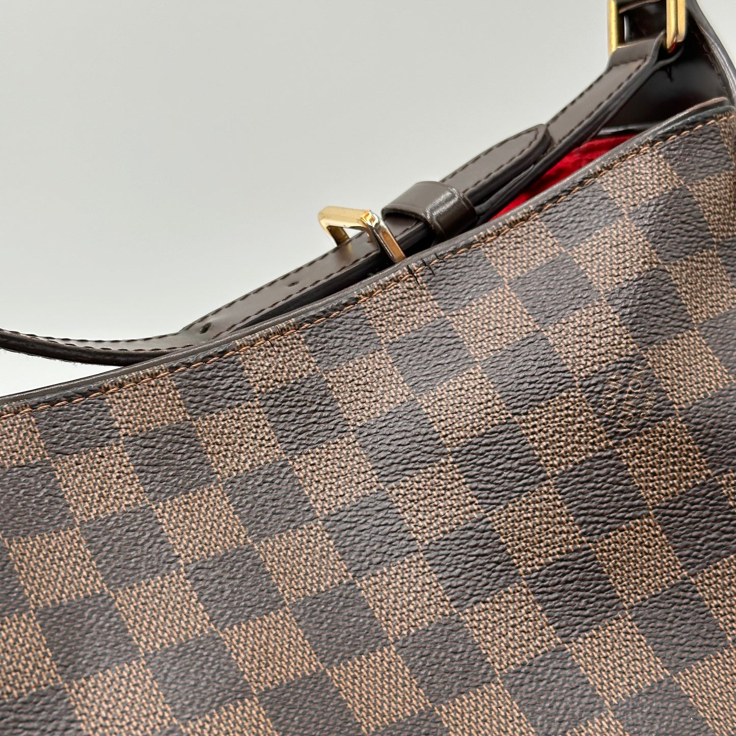 Authentic Louis Vuitton Damier Ebene Reggia Handbag Tote