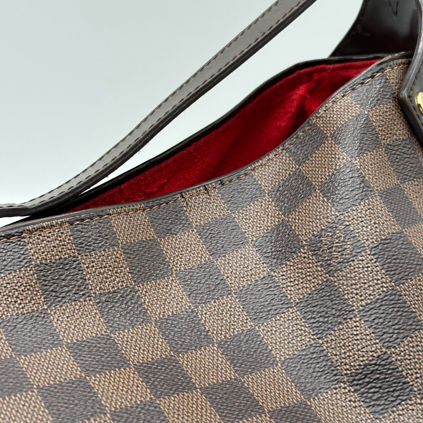 Authentic Louis Vuitton Damier Ebene Reggia Handbag Tote