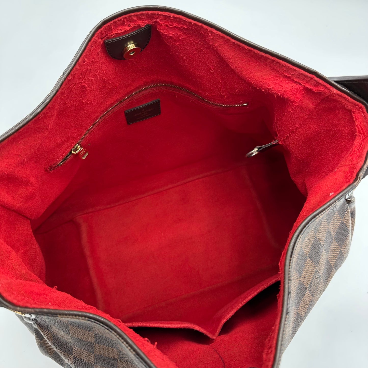 Authentic Louis Vuitton Damier Ebene Reggia Handbag Tote