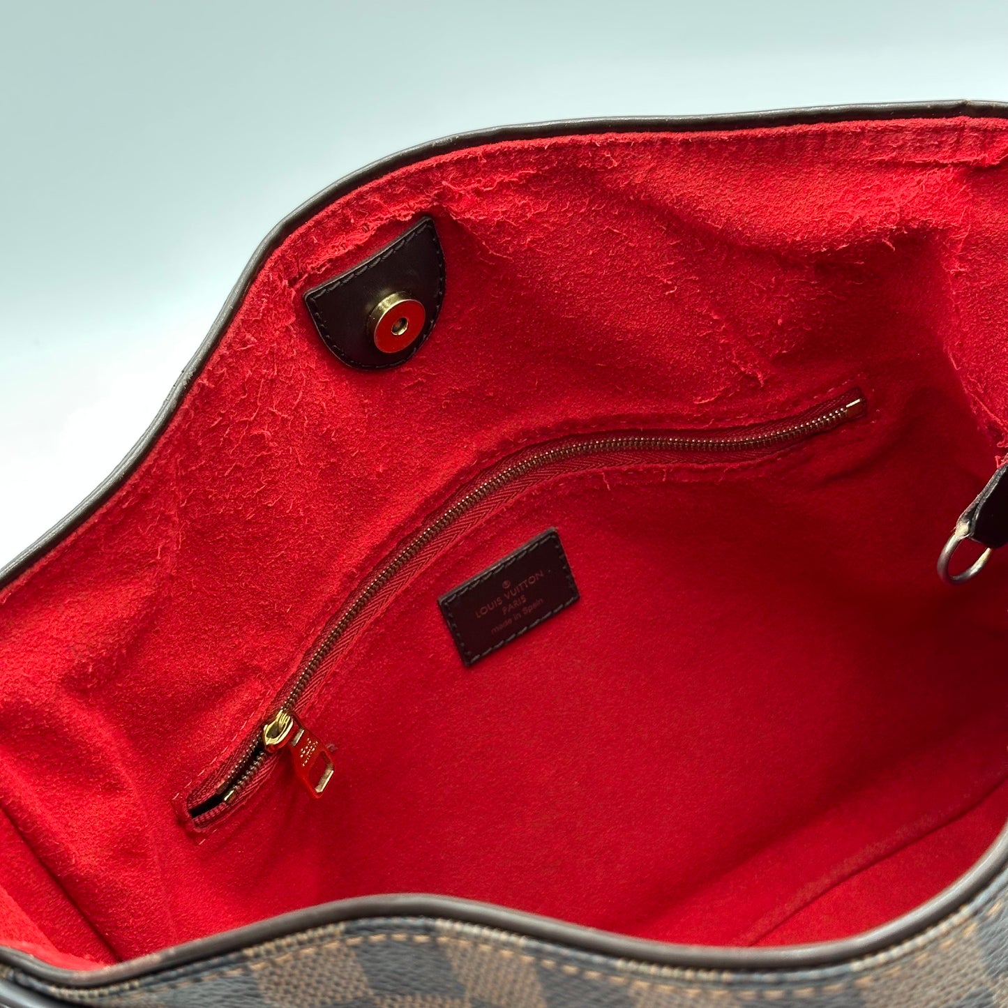 Authentic Louis Vuitton Damier Ebene Reggia Handbag Tote