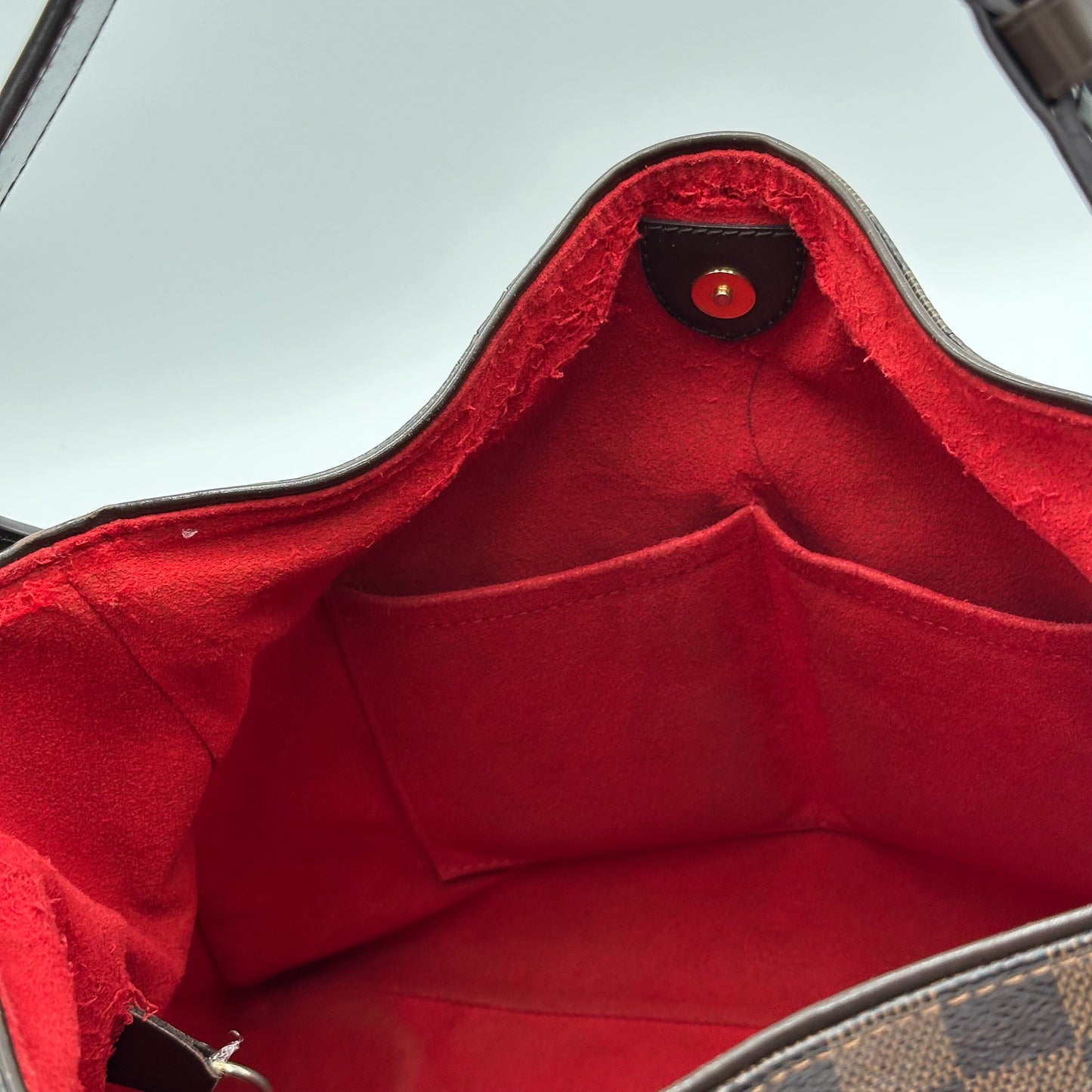 Authentic Louis Vuitton Damier Ebene Reggia Handbag Tote