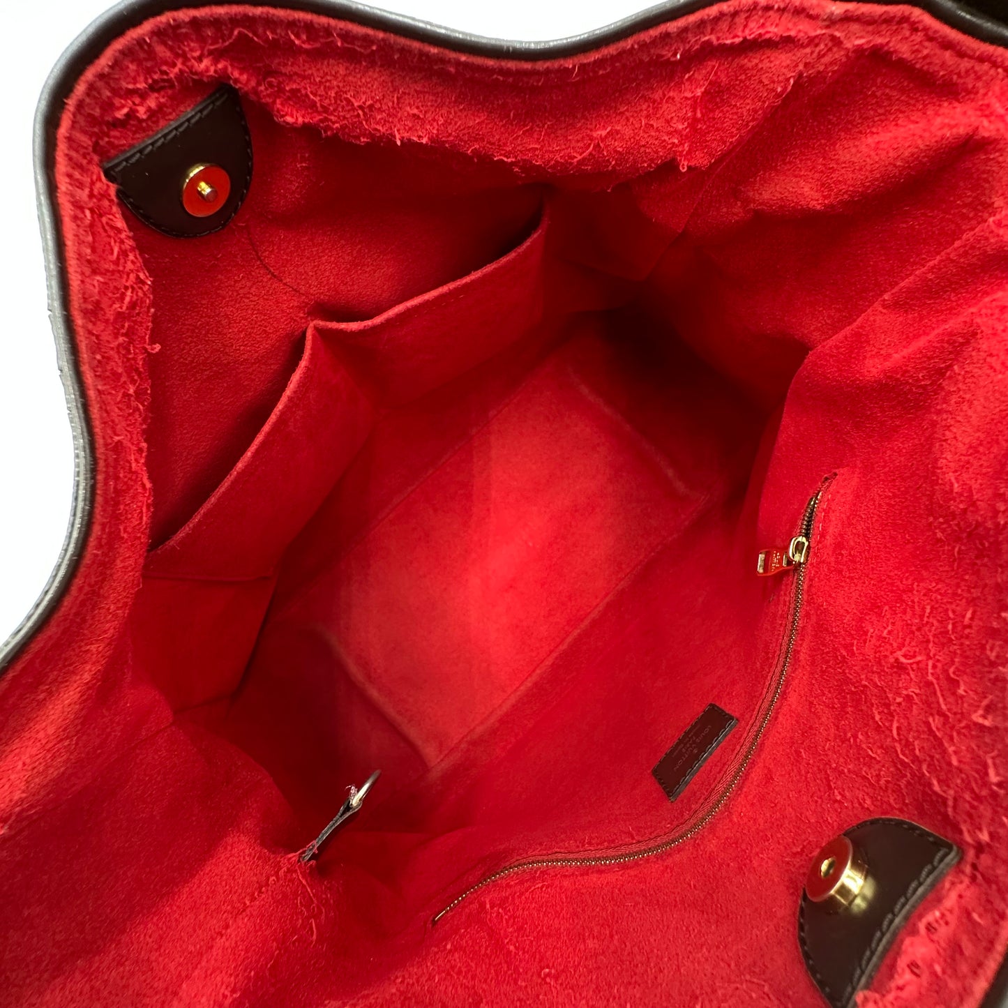 Authentic Louis Vuitton Damier Ebene Reggia Handbag Tote