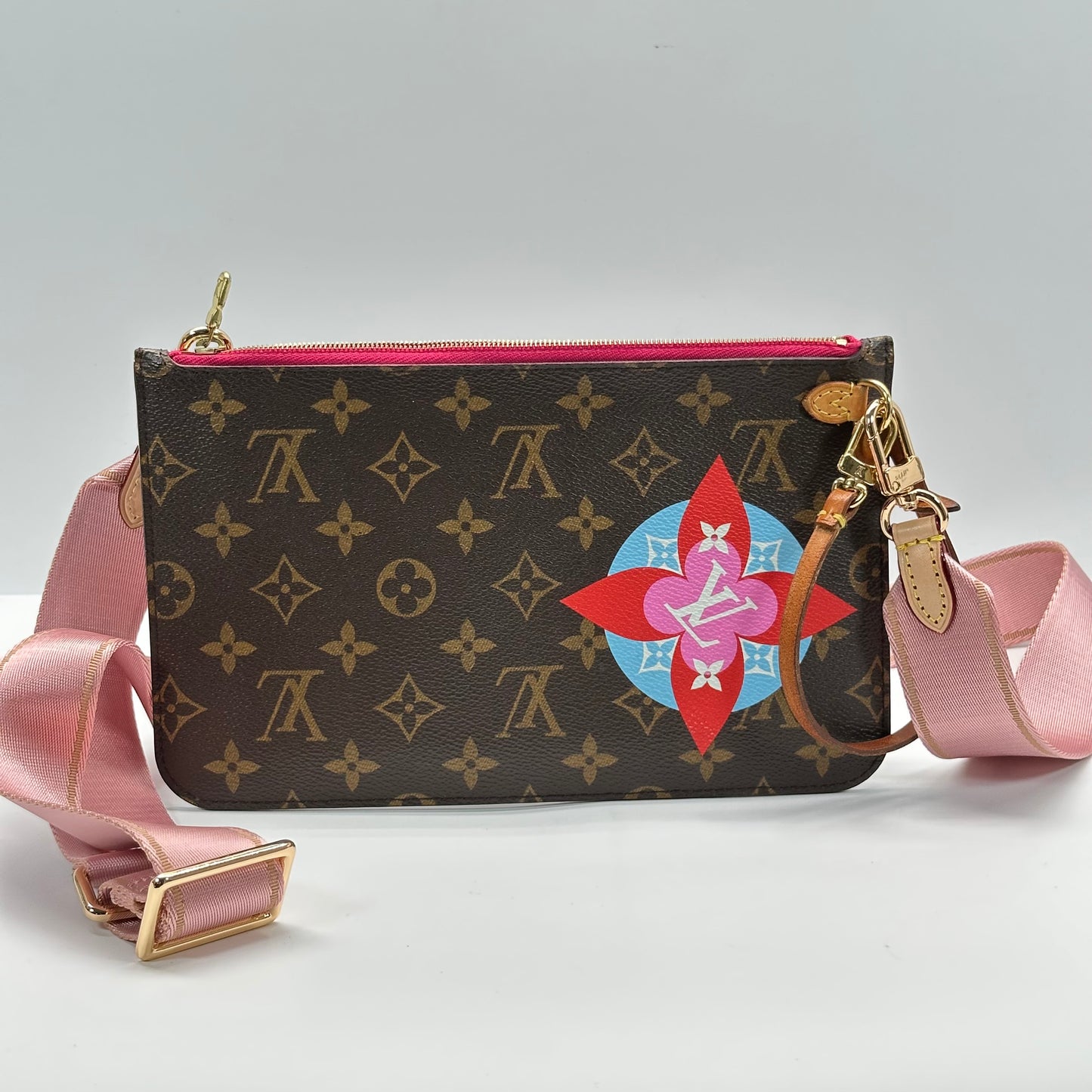 Authentic Louis Vuitton 2018 Monogram Travel Stickers Neverfull Pouch