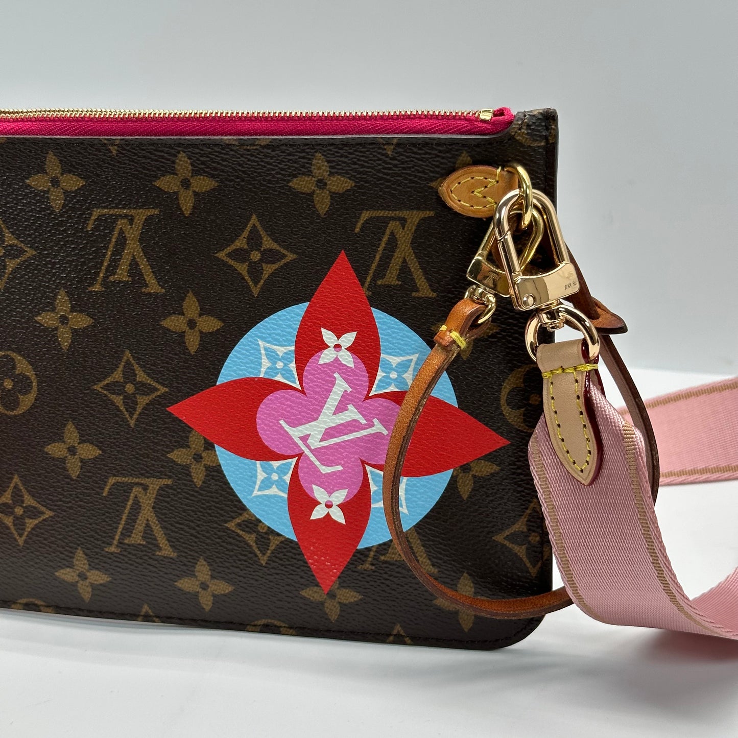 Authentic Louis Vuitton 2018 Monogram Travel Stickers Neverfull Pouch