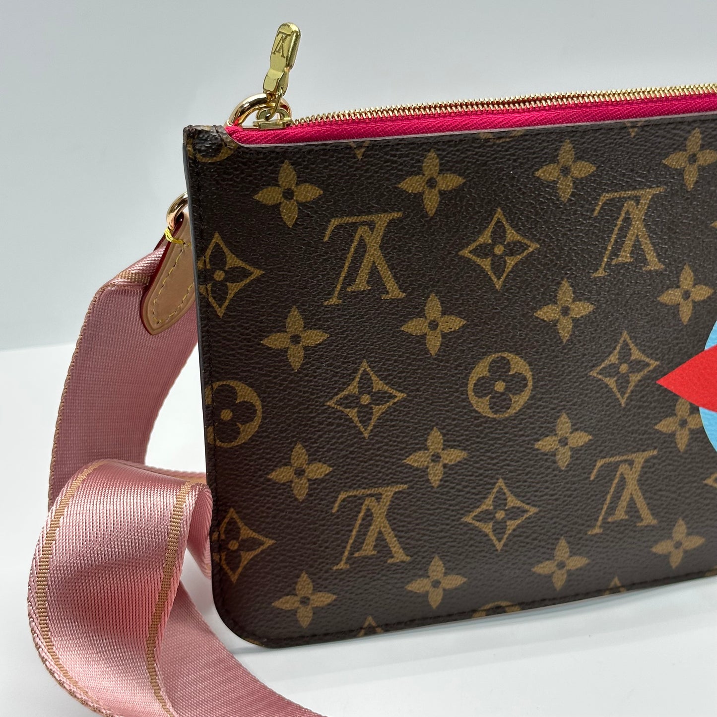 Authentic Louis Vuitton 2018 Monogram Travel Stickers Neverfull Pouch