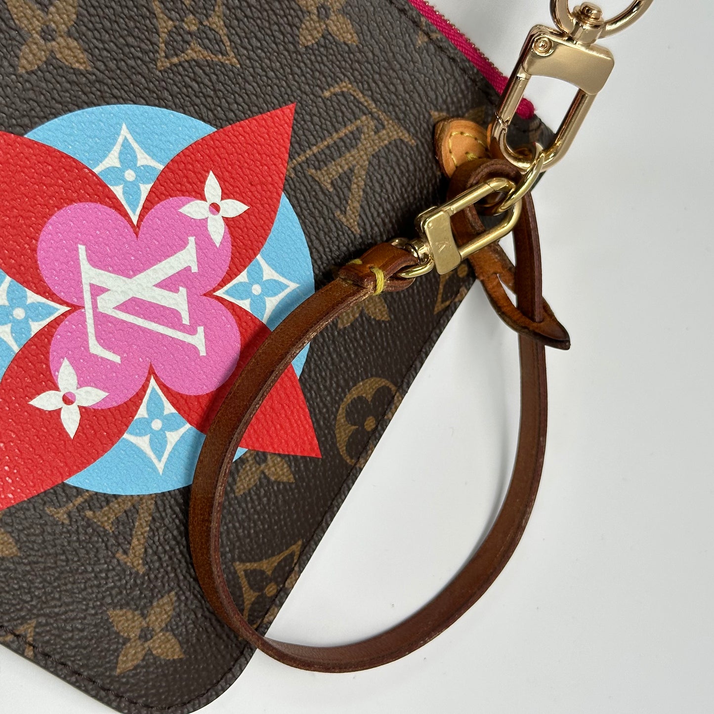 Authentic Louis Vuitton 2018 Monogram Travel Stickers Neverfull Pouch
