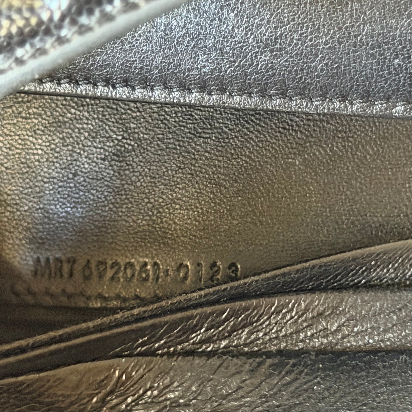Authentic YSL Black Matelasse Trifold Wallet