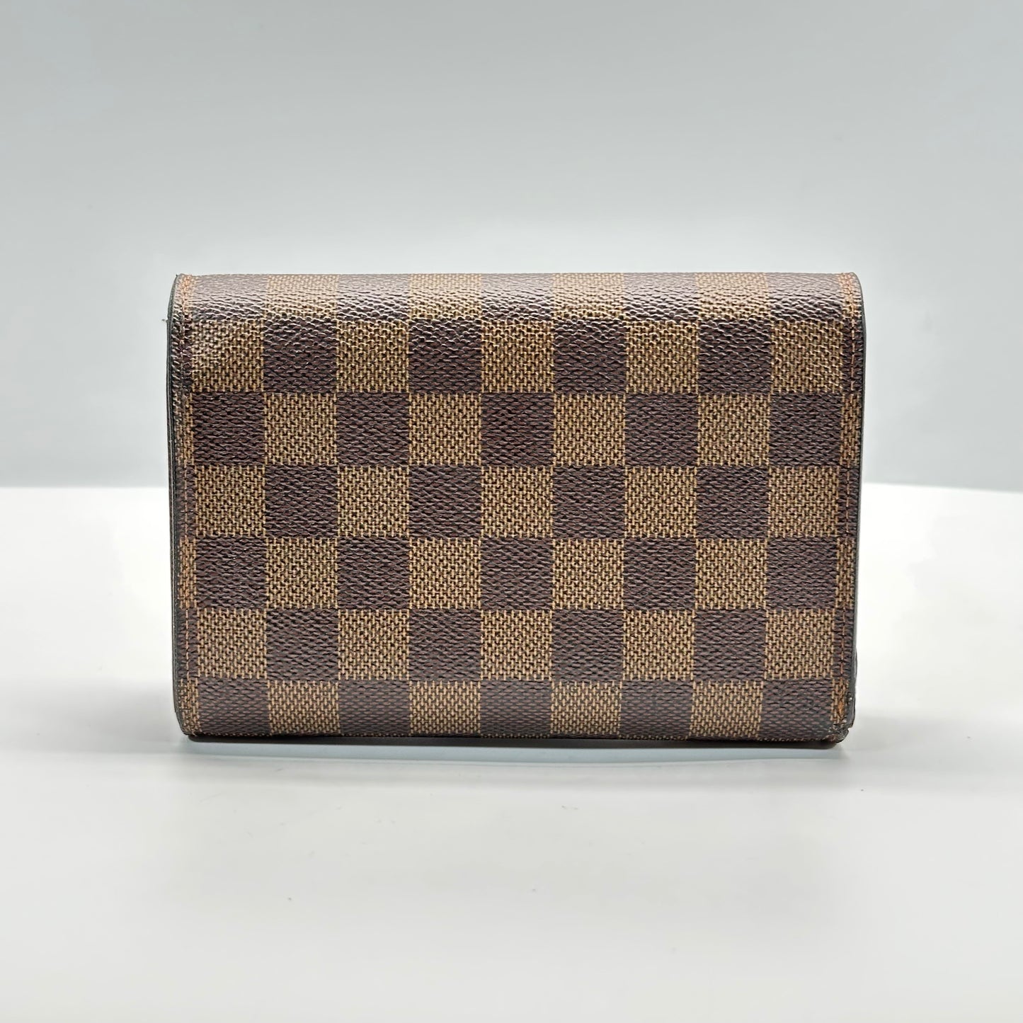 Authentic Louis Vuitton 2005 Damier Ebene Alexandra Trifold Compact Wallet