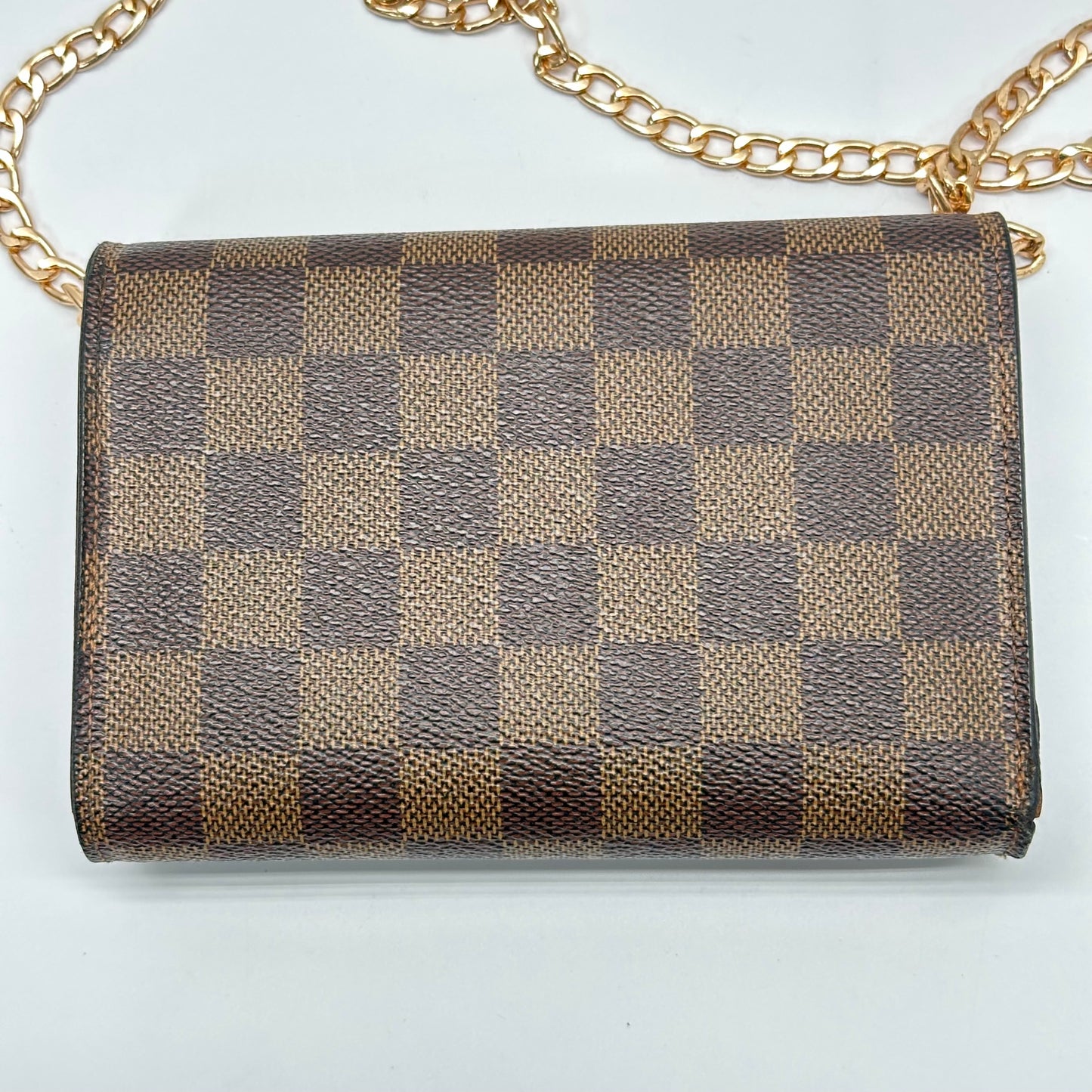 Authentic Louis Vuitton 2005 Damier Ebene Alexandra Trifold Compact Wallet