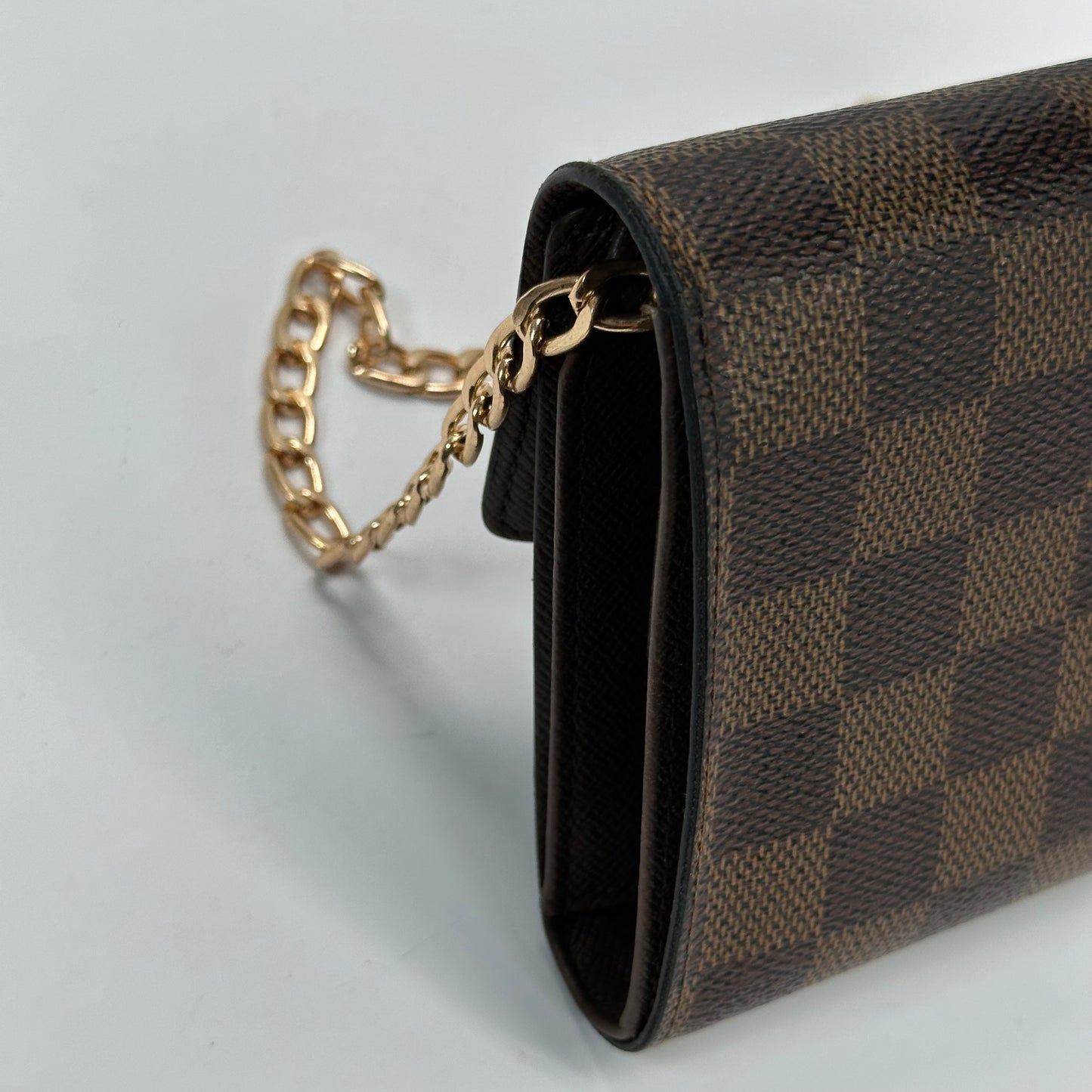 Authentic Louis Vuitton 2005 Damier Ebene Alexandra Trifold Compact Wallet