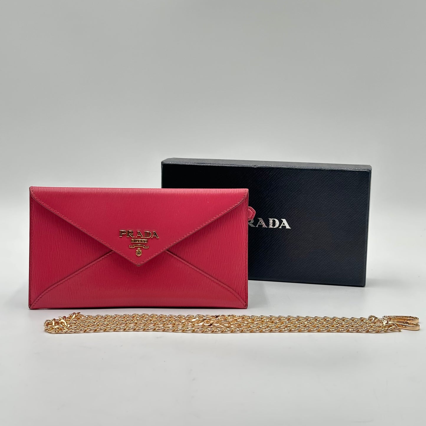 Authentic PRADA Fuchsia Envelope Wallet