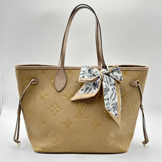 Authentic Louis Vuitton Turtle Dove Empreinte Neverfull MM