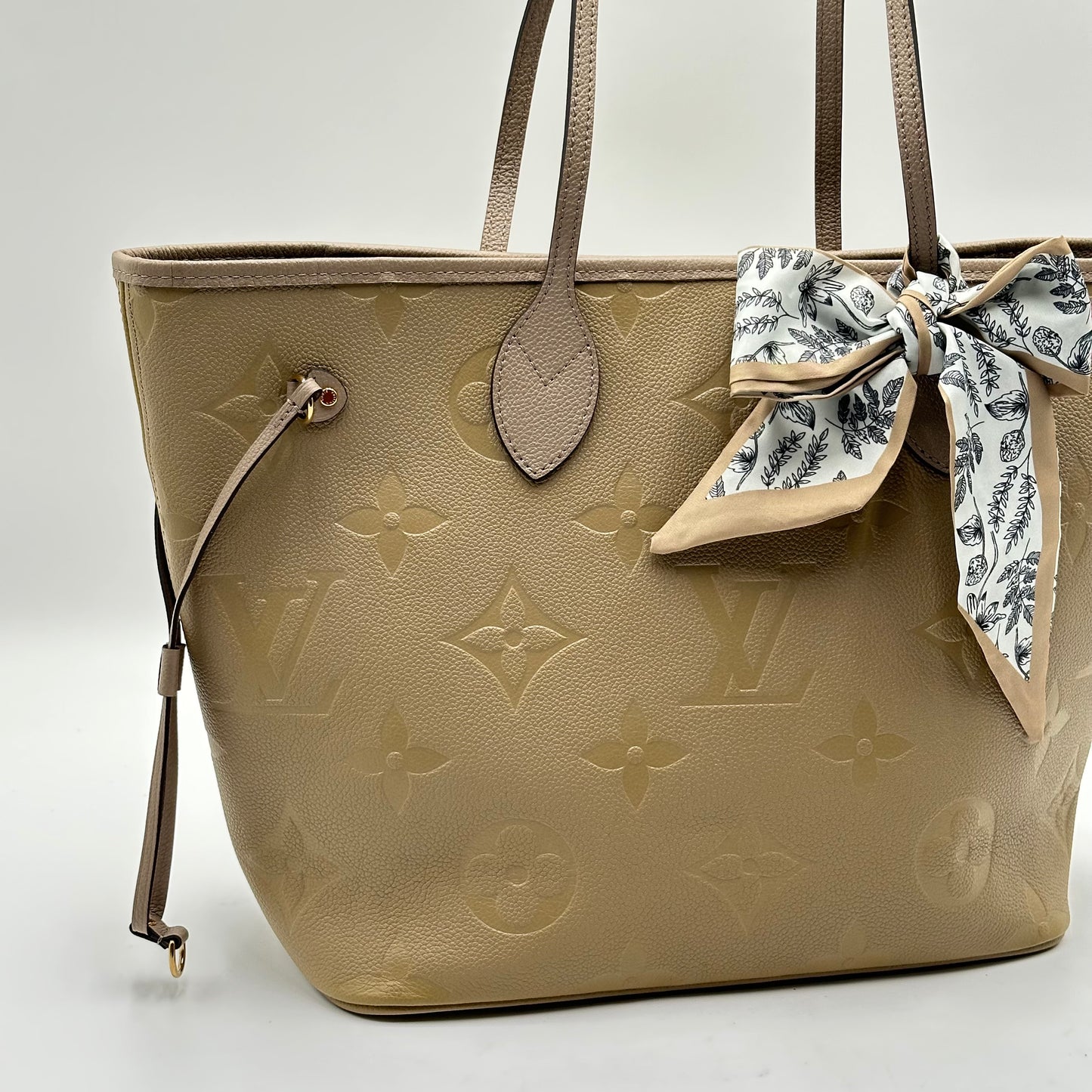 Authentic Louis Vuitton Turtle Dove Empreinte Neverfull MM