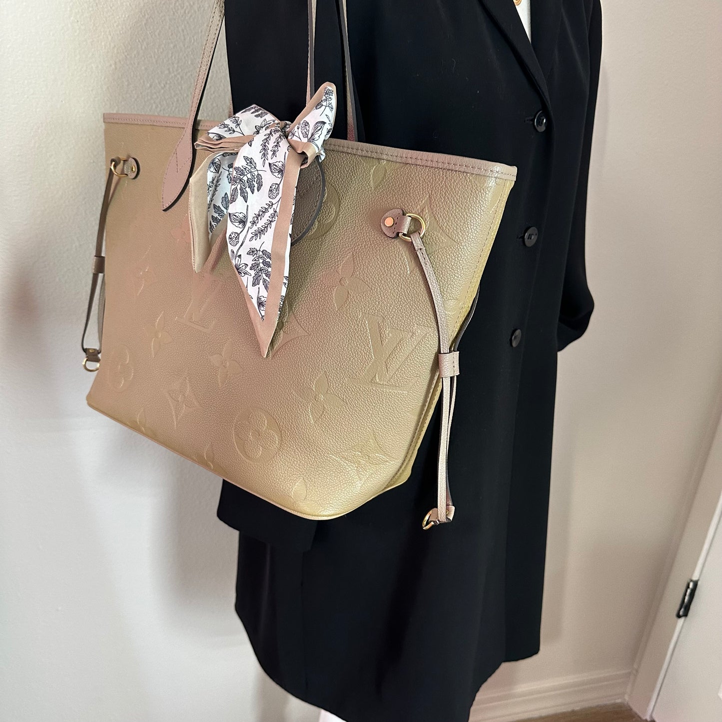 Authentic Louis Vuitton Turtle Dove Empreinte Neverfull MM