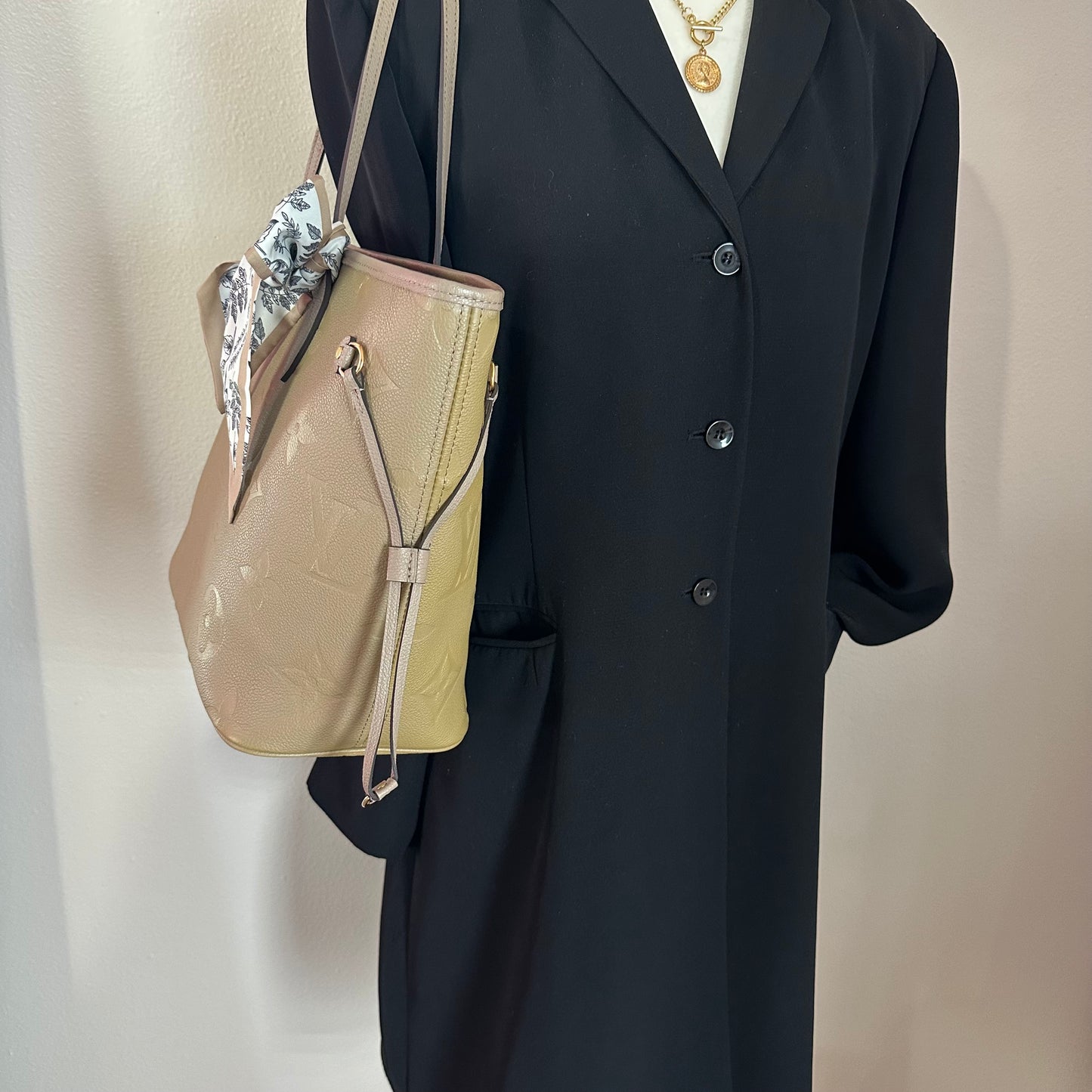 Authentic Louis Vuitton Turtle Dove Empreinte Neverfull MM